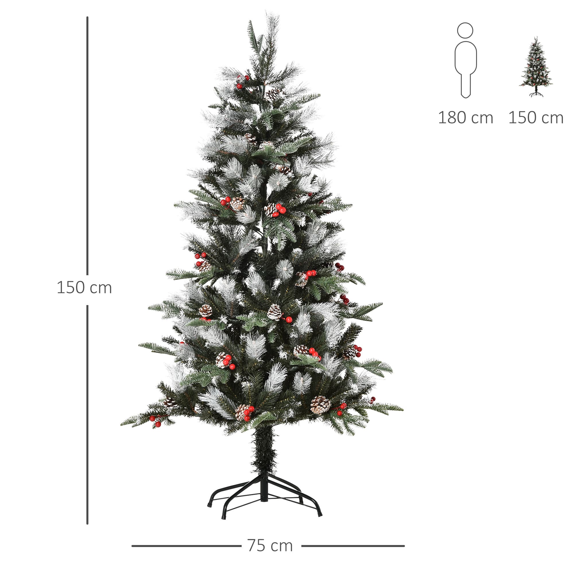 Transform Your Home with this 5ft Snow Dipped Christmas Tree - image 1