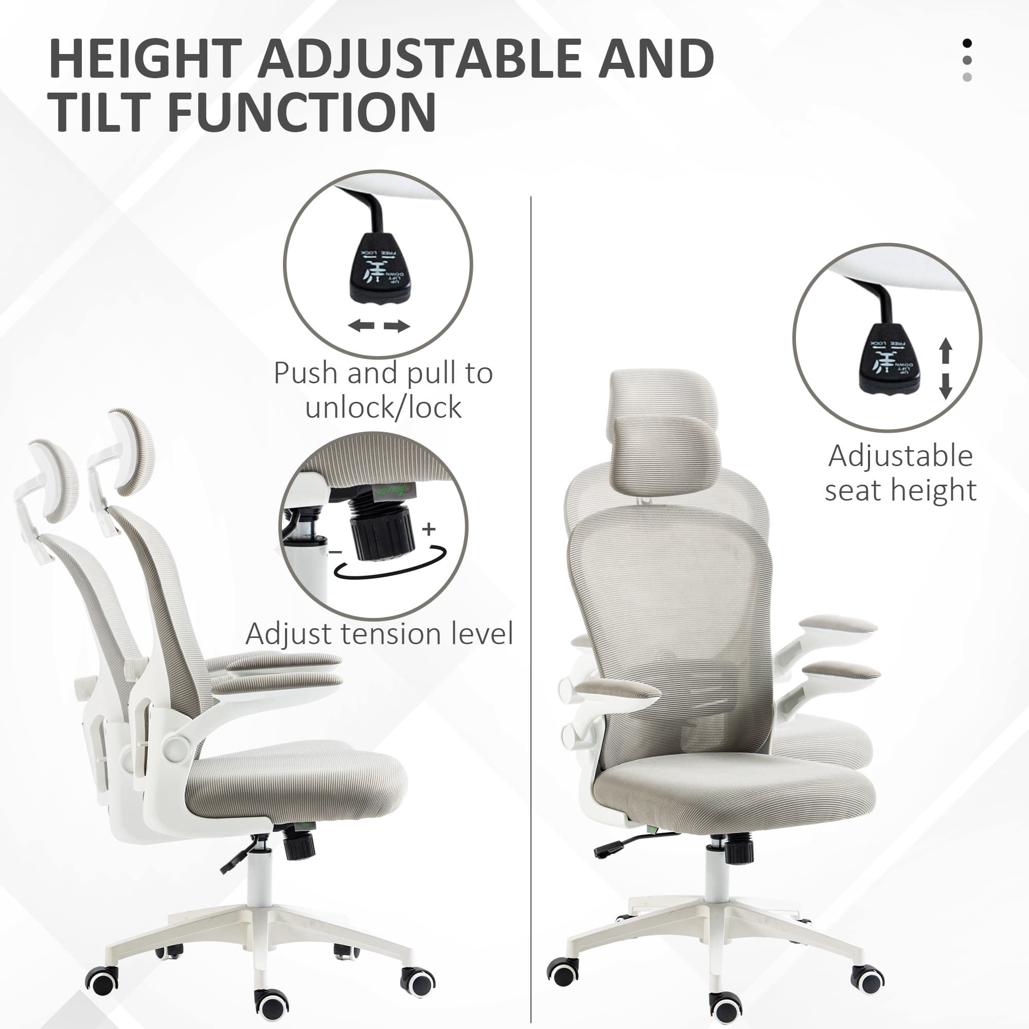 Transform Your Workspace with the Vinsetto Ergonomic Chair - image 2