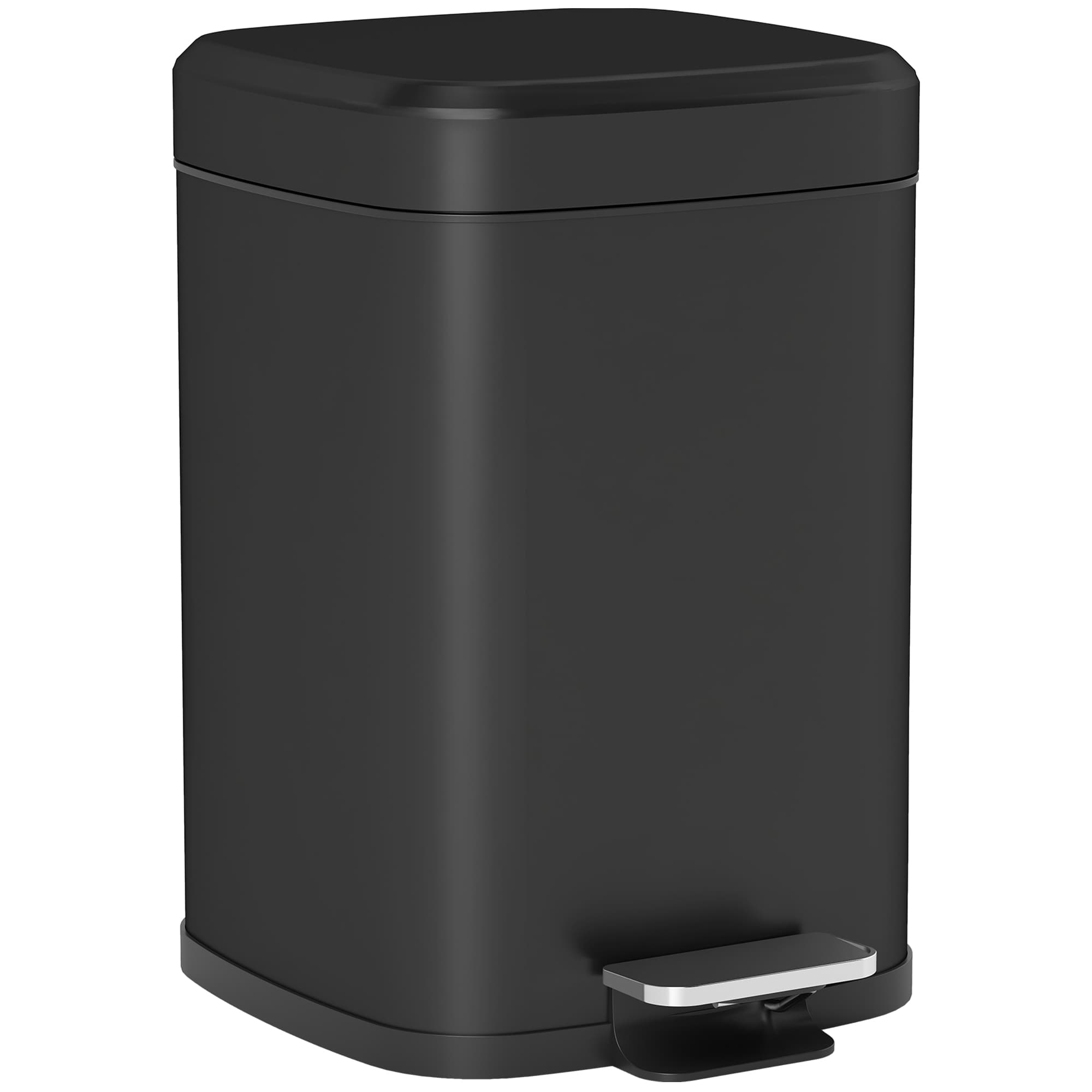 Compact 12L black pedal bin for tidy kitchens - image 7
