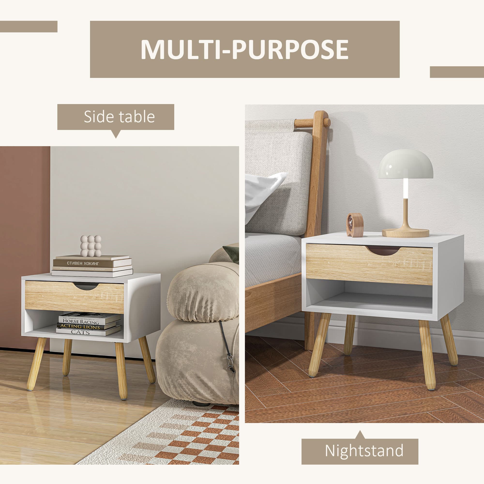 Transform Your Bedroom with this Modern Bedside Table Set - image 1