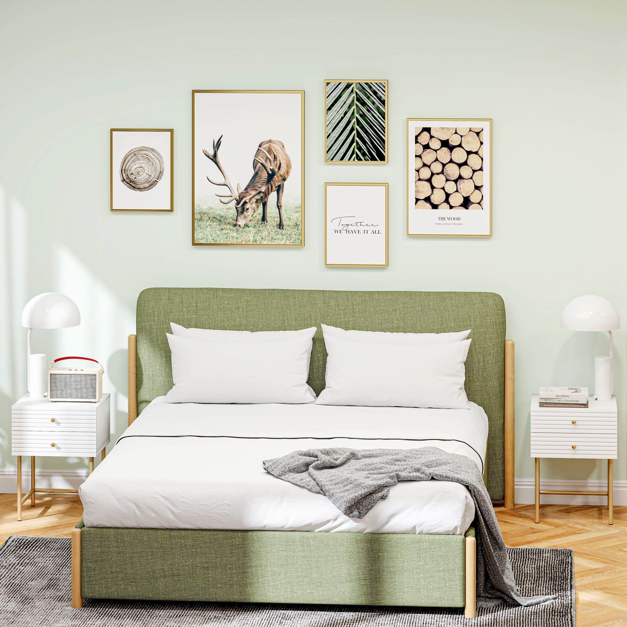 Transform Your Bedroom with Elegant White & Gold Bedside Tables - image 2