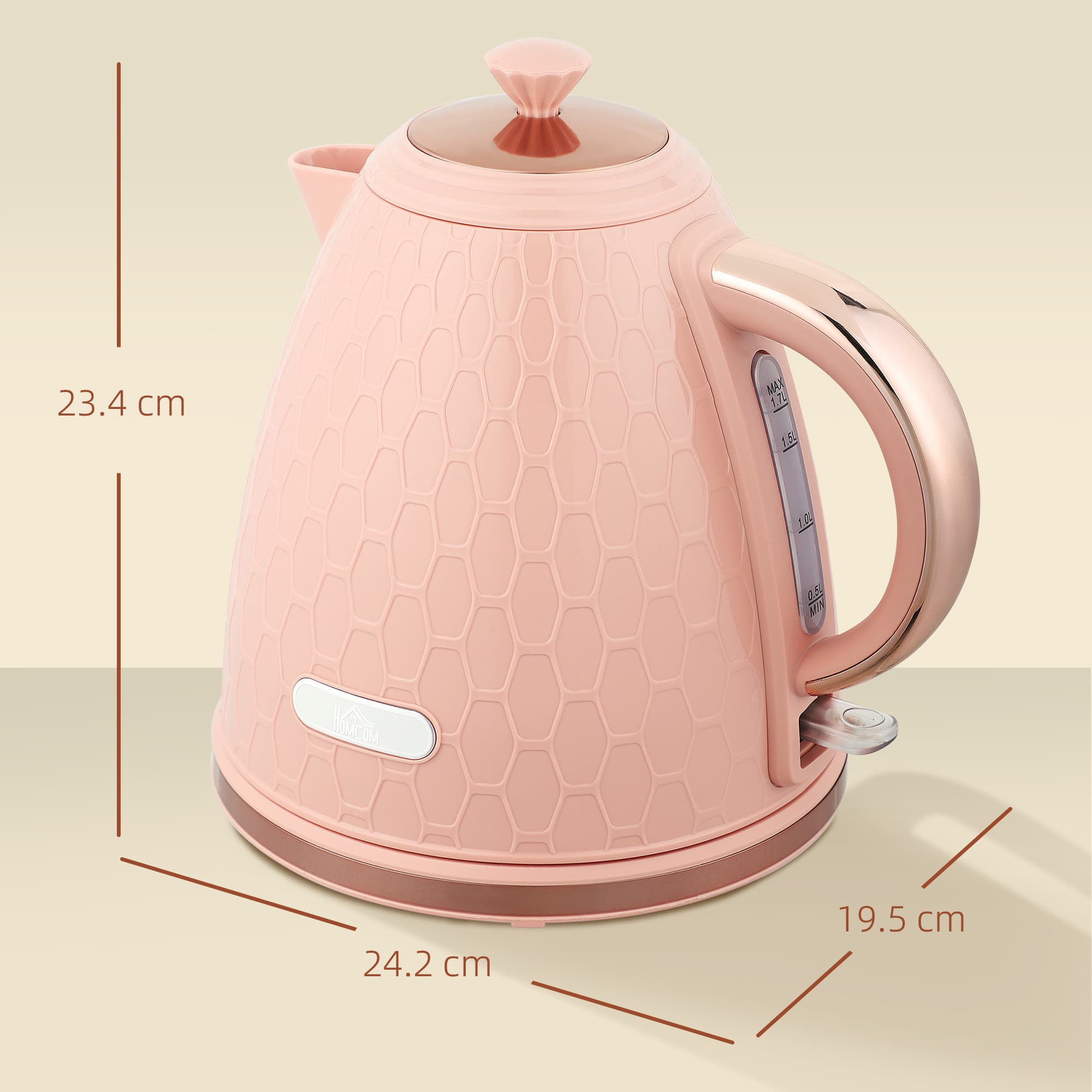 3kW Light Pink Rapid Boil Kettle - image 10