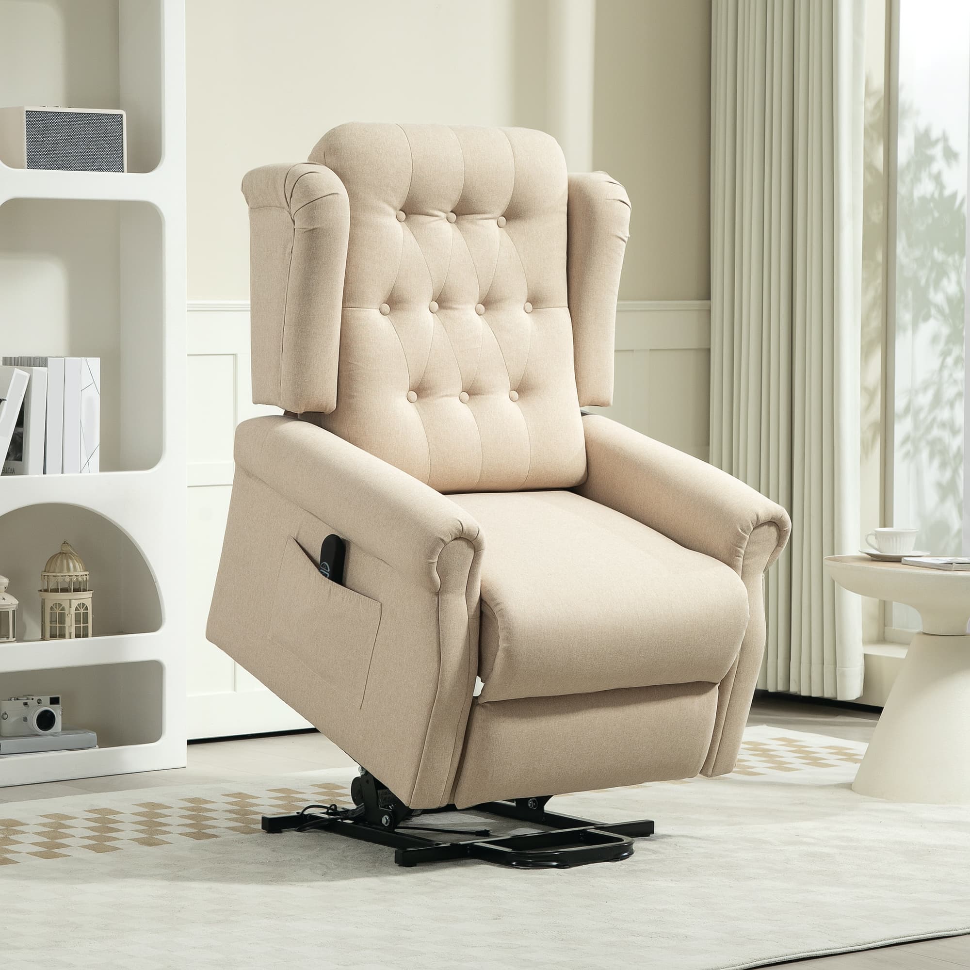 Transform Your Comfort with this Beige Riser Recliner - image 2