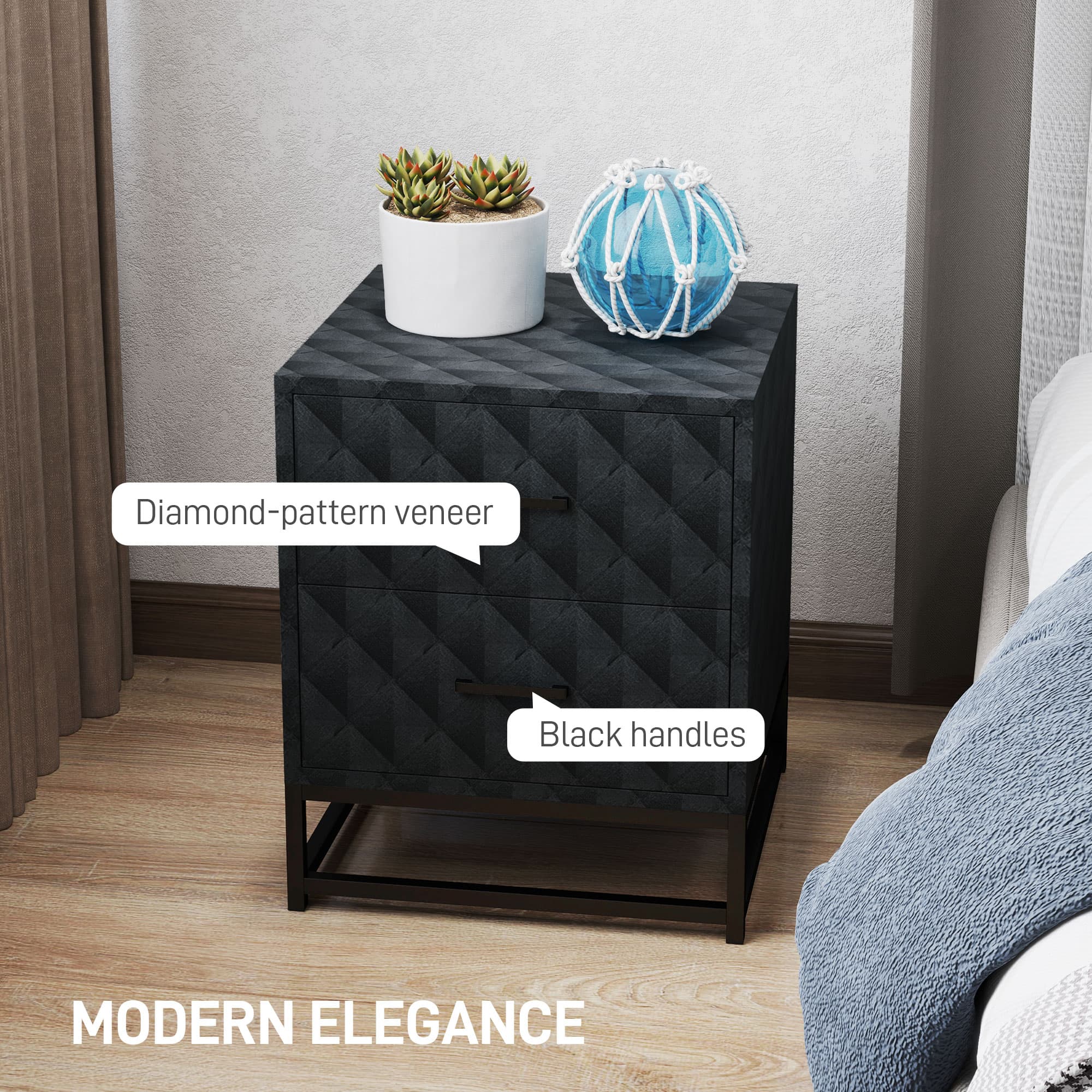 Transform Your Bedroom with Modern Black Bedside Tables - image 4