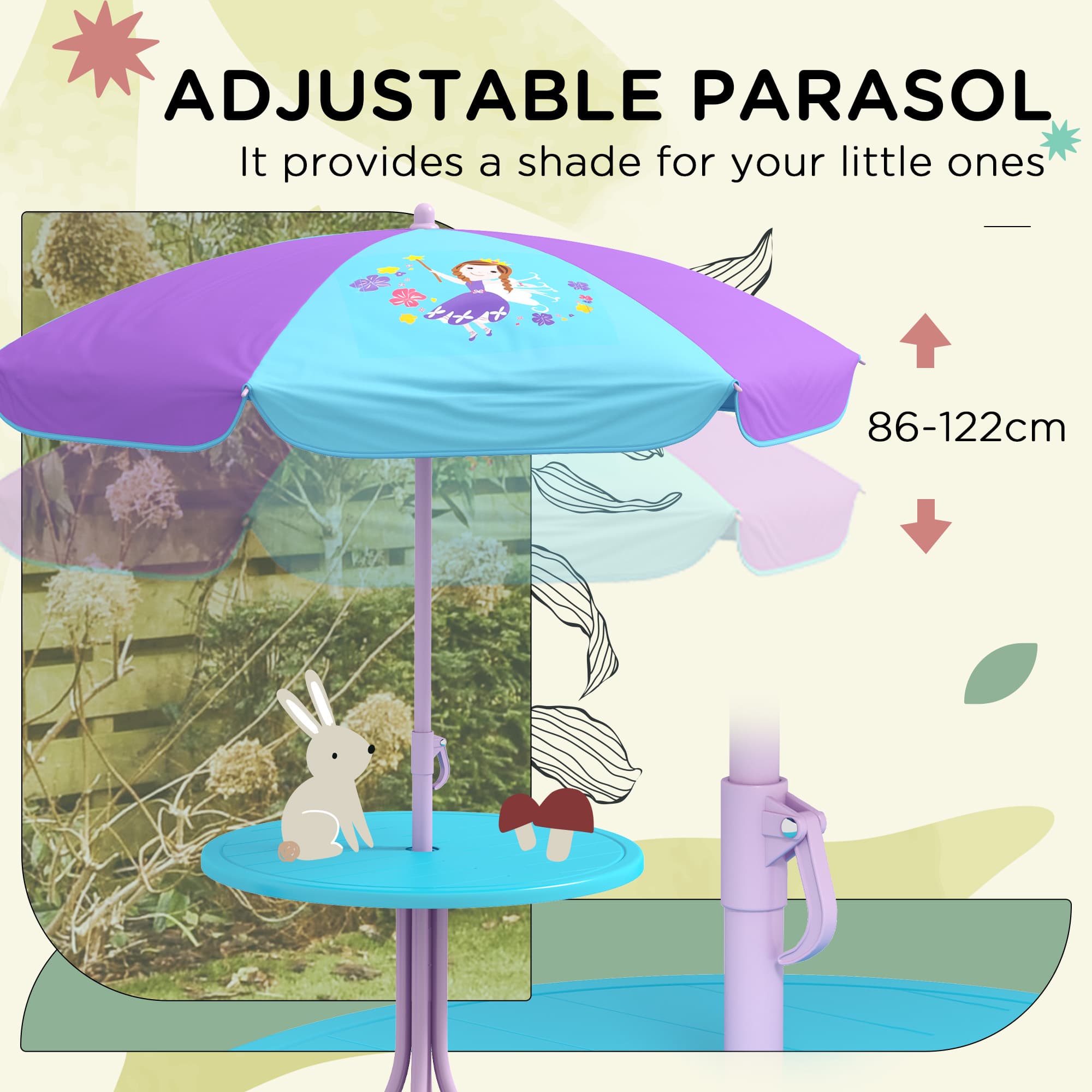 Fairy garden table and chairs for outdoor play - image 10