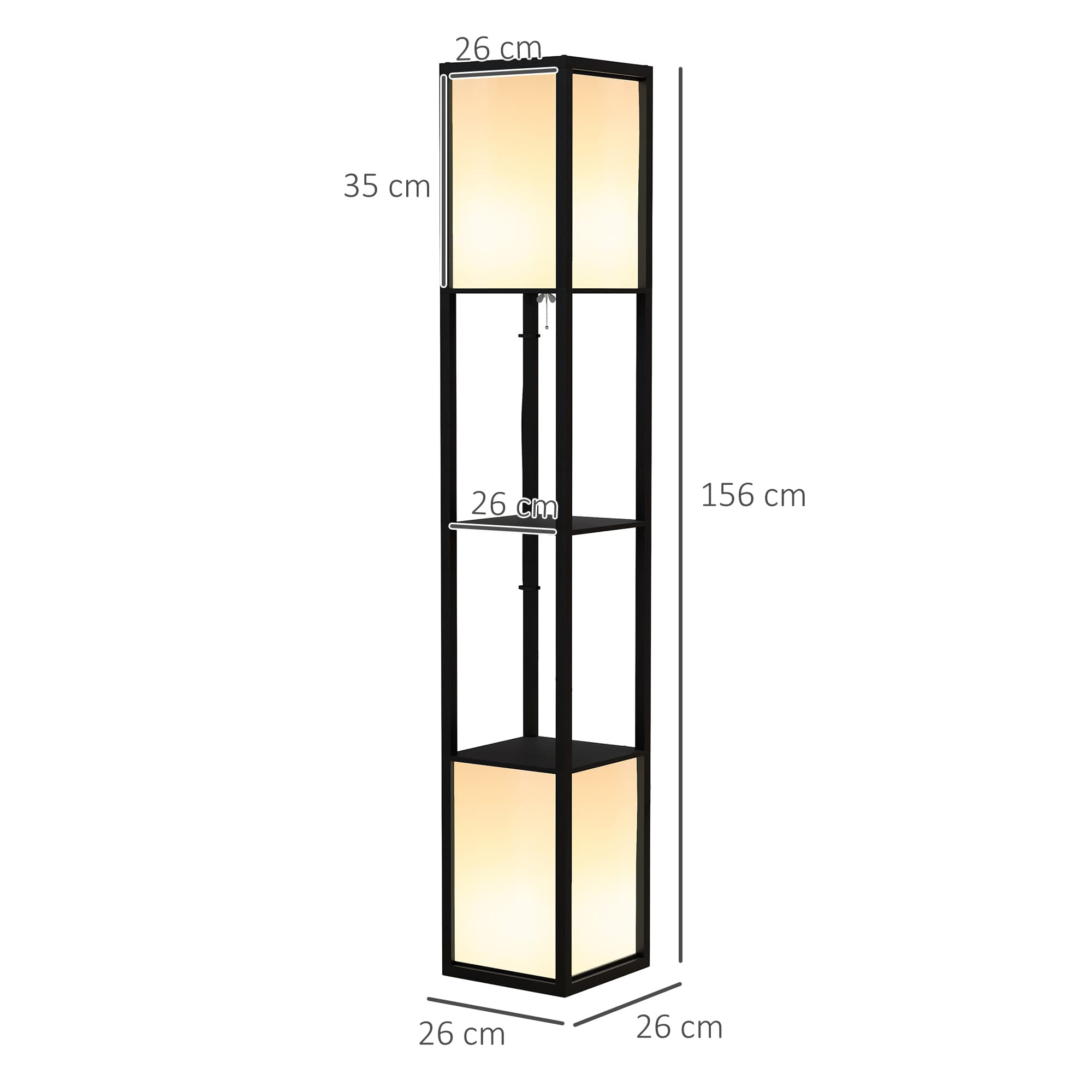 Transform Your Space With This Modern Black Shelf Floor Lamp - image 3