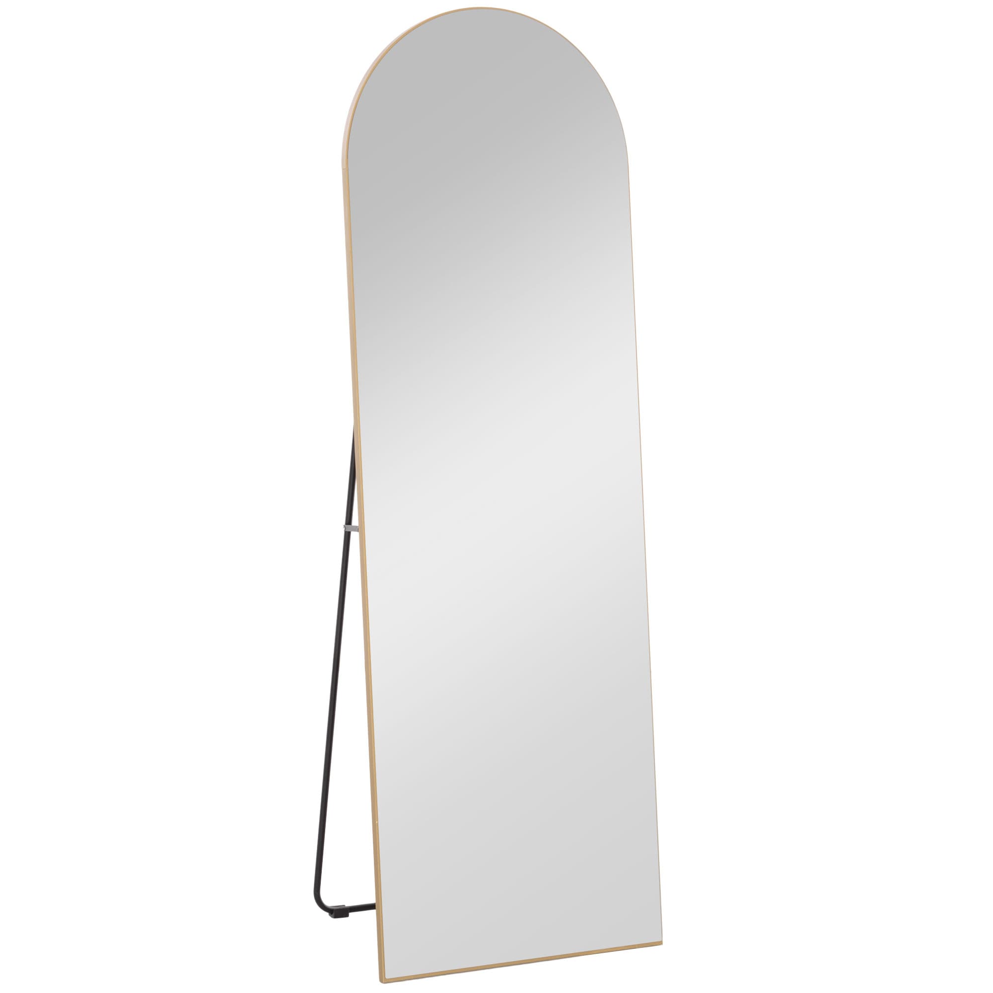 Gold Tone Arched Full Length Mirror - image 7