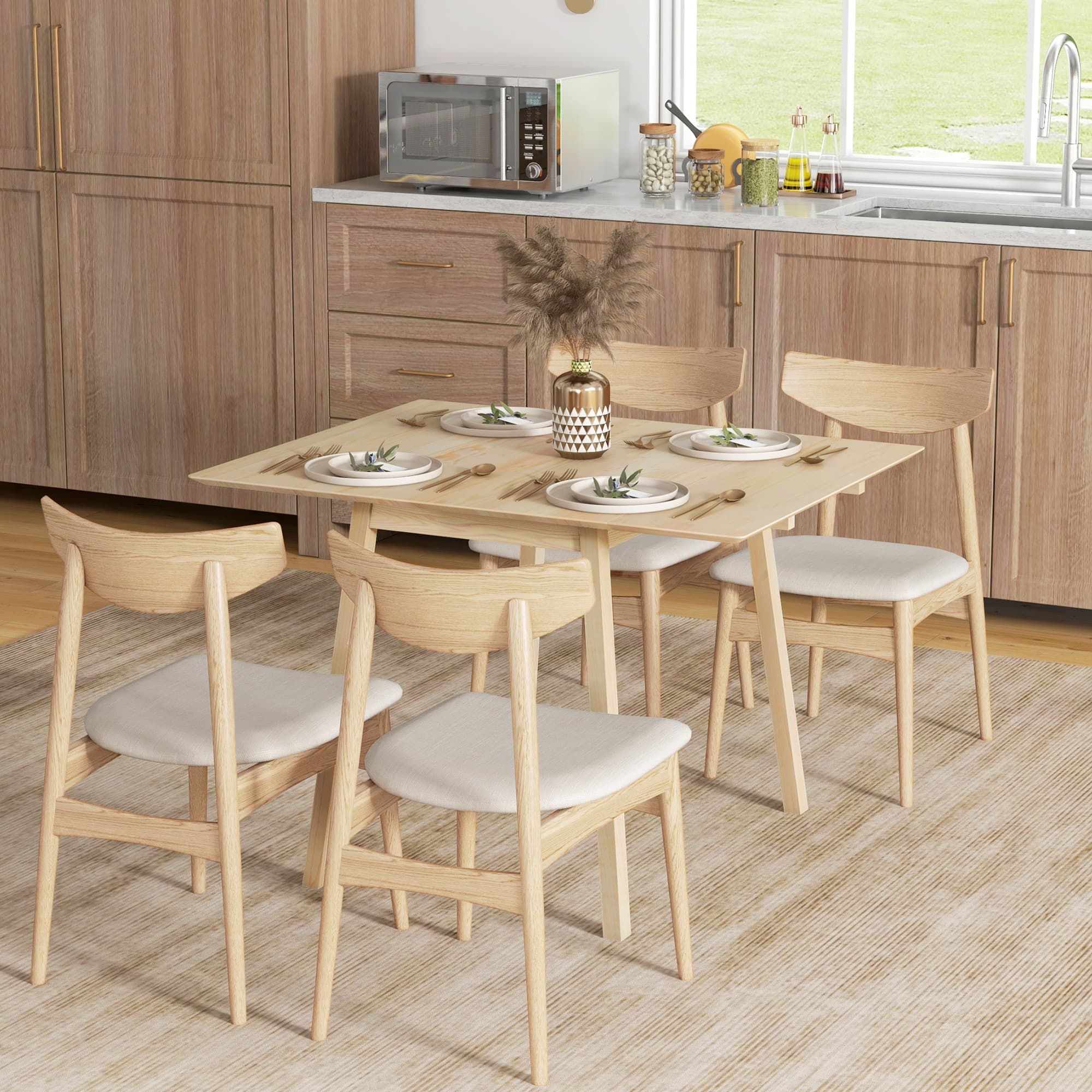 Transform Your Space with this Solid Pine Drop Leaf Table - image 5