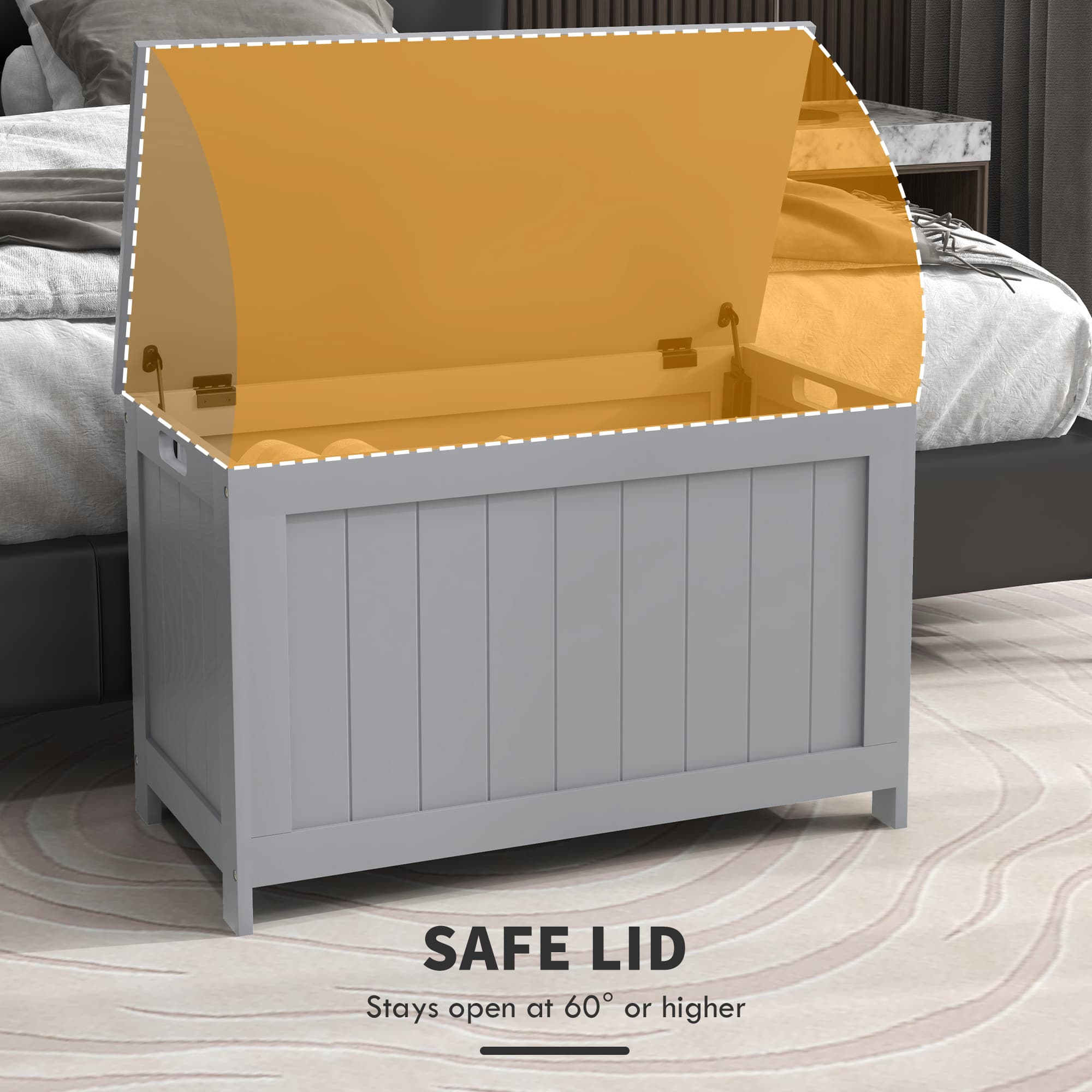 Transform Your Space with this Modern Grey Storage Chest - image 3