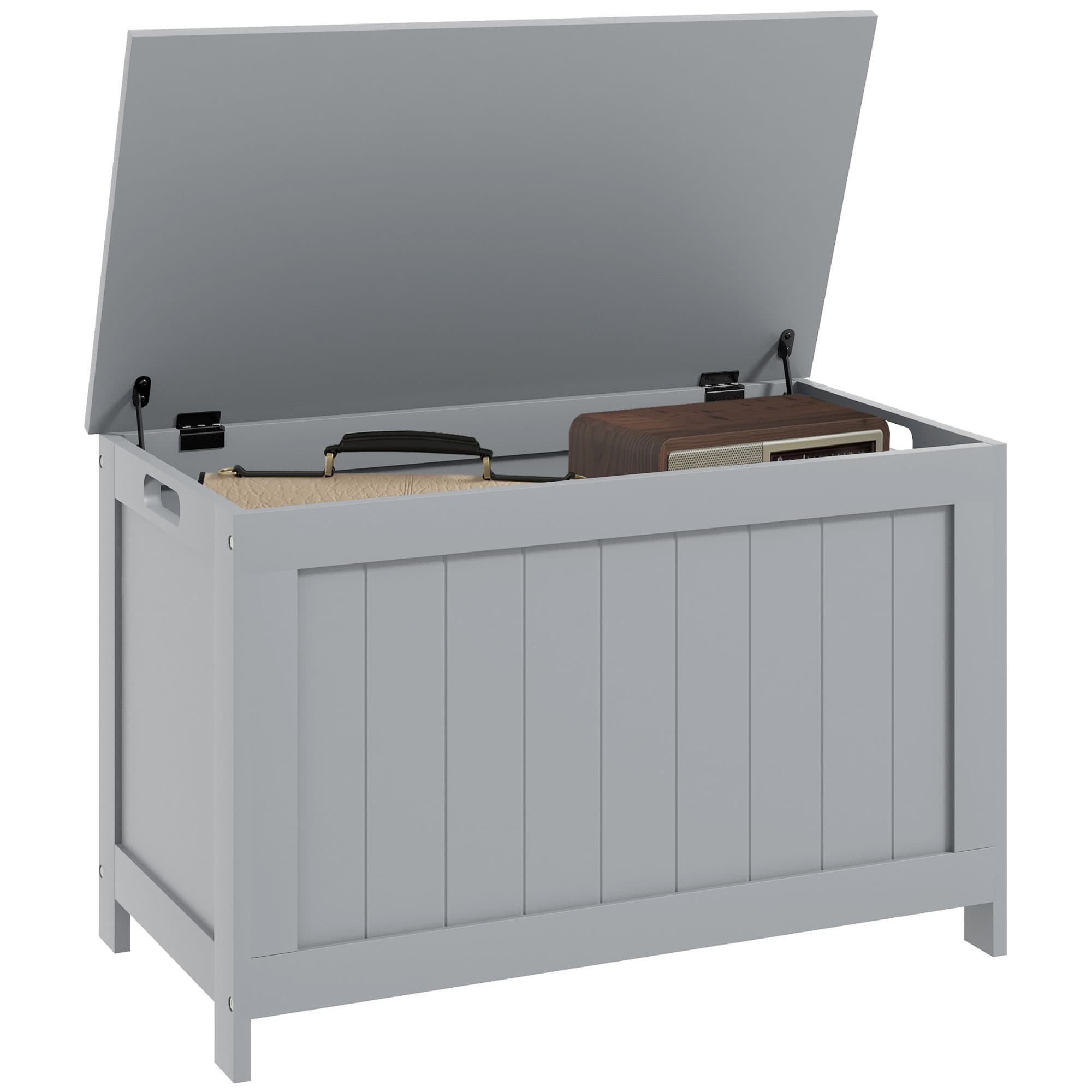 Transform Your Space with this Modern Grey Storage Chest - Grey
