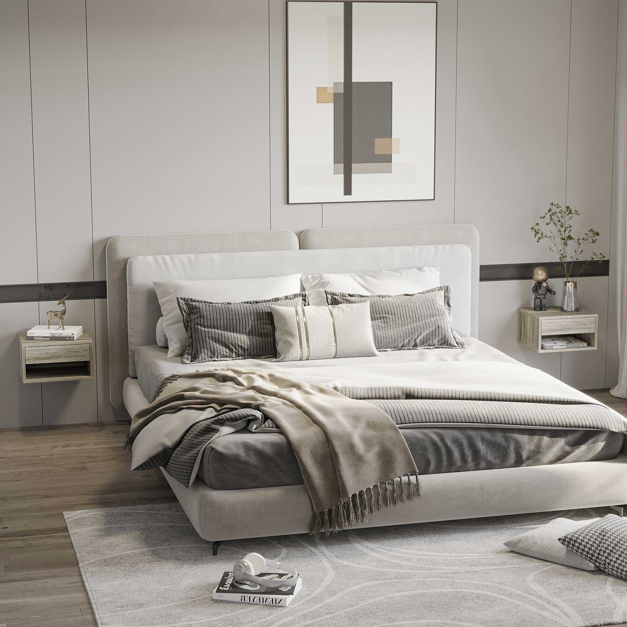 Save Floor Space with Two Floating Bedside Tables - image 7
