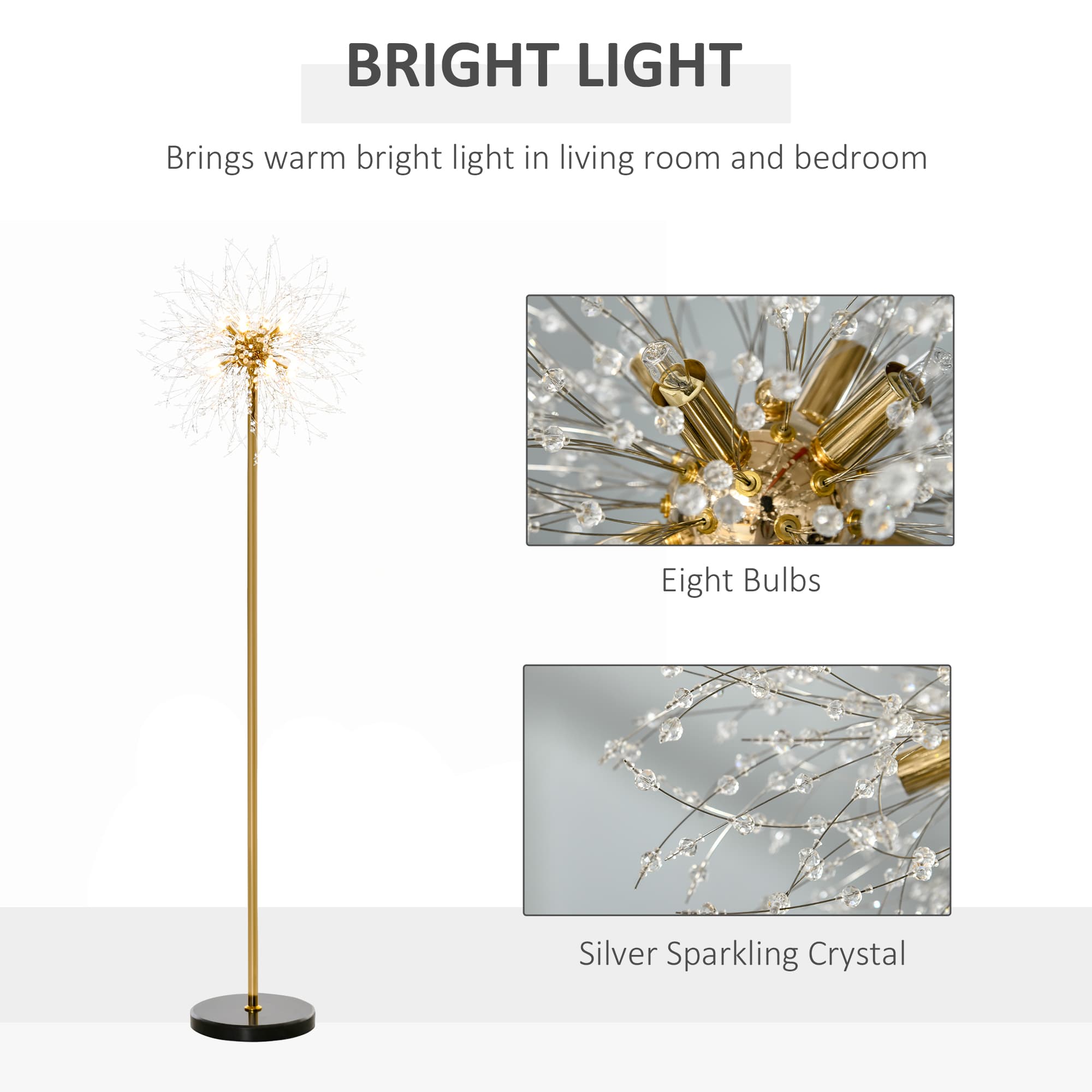 Transform Your Space with the Gold Dandelion Floor Lamp - image 2