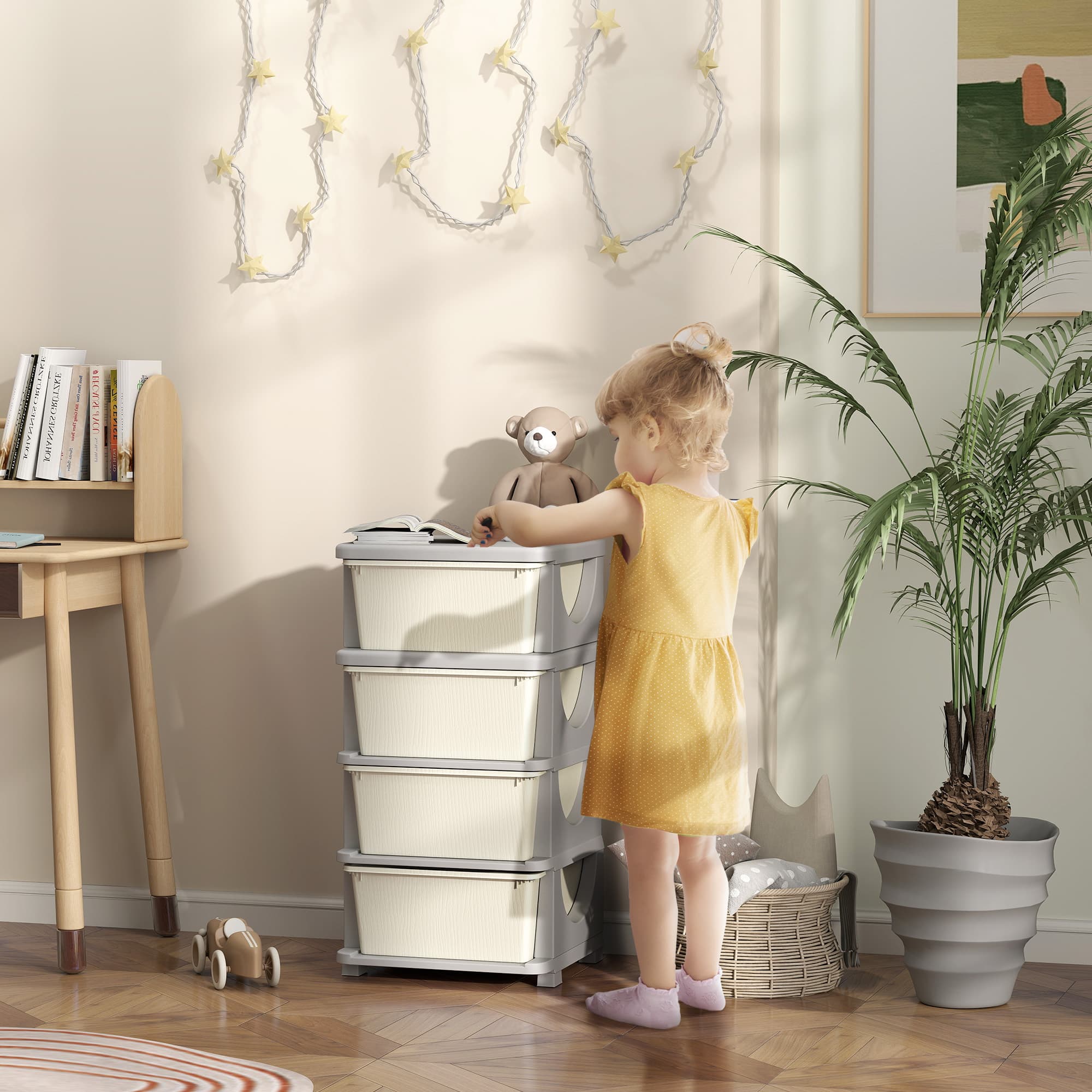 Effortless Playroom Organisation with Four-Tier Drawers - image 4