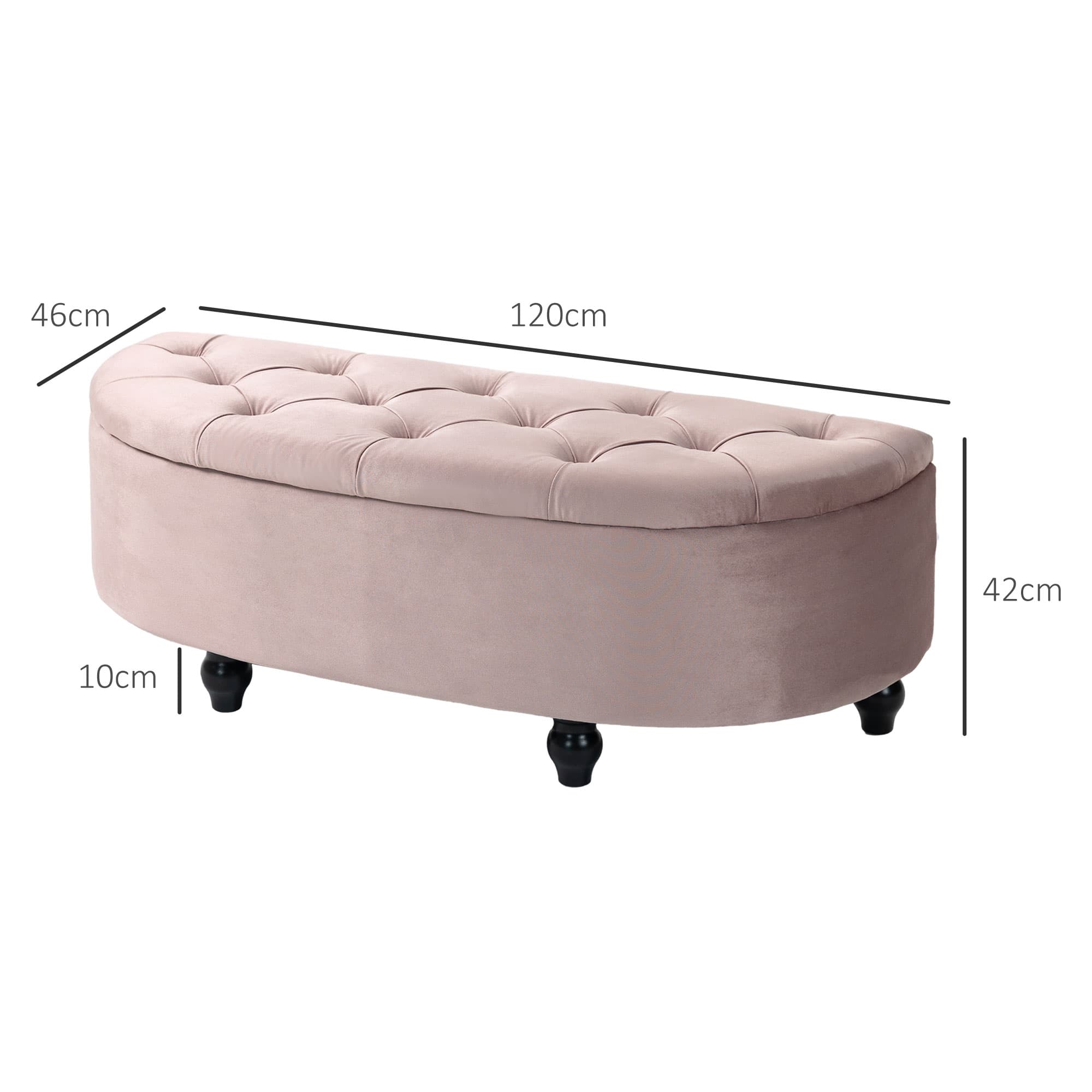 Transform Your Bedroom with this Pink Velvet Storage Ottoman - image 1