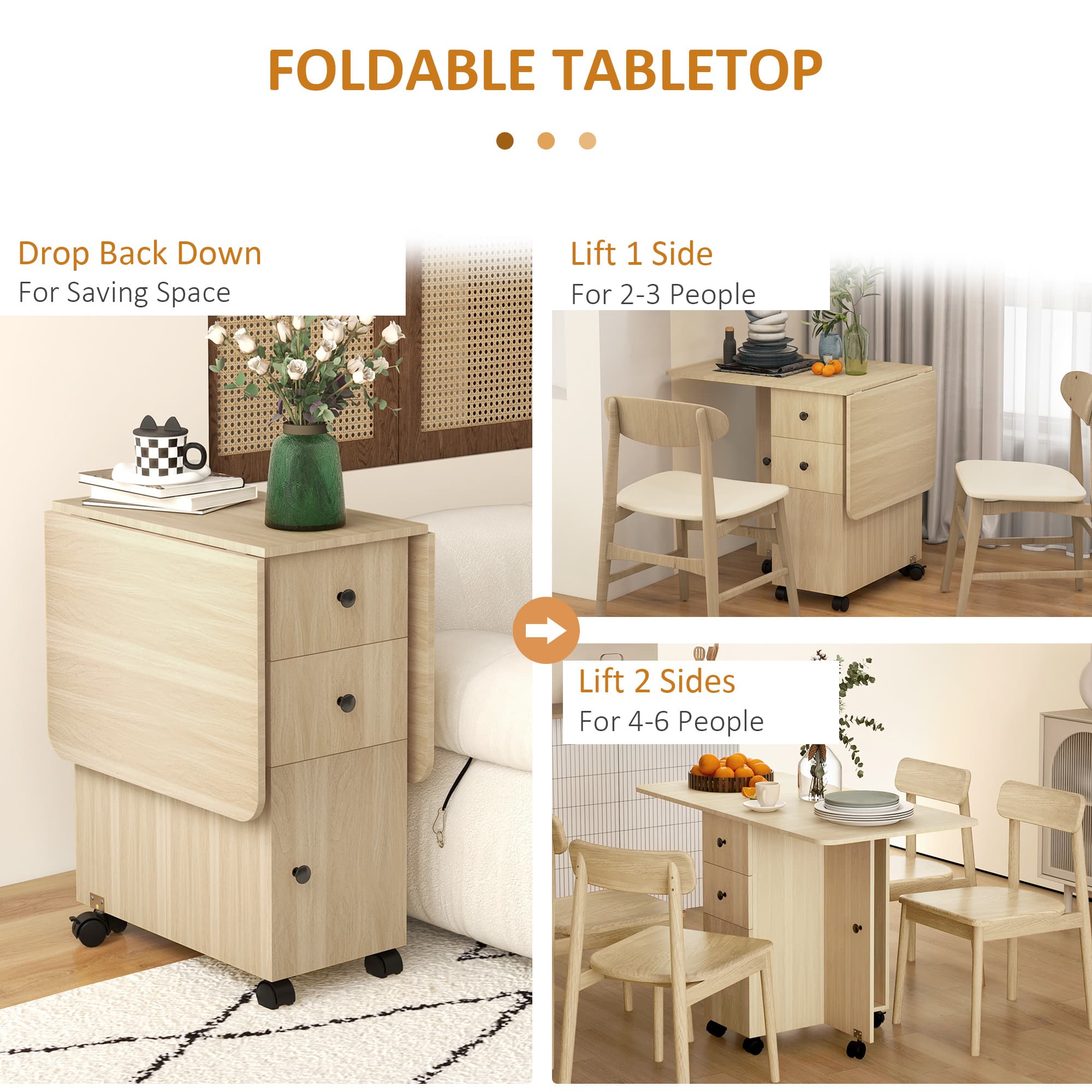 Transform Your Space With This 6-Seater Drop Leaf Table - image 3