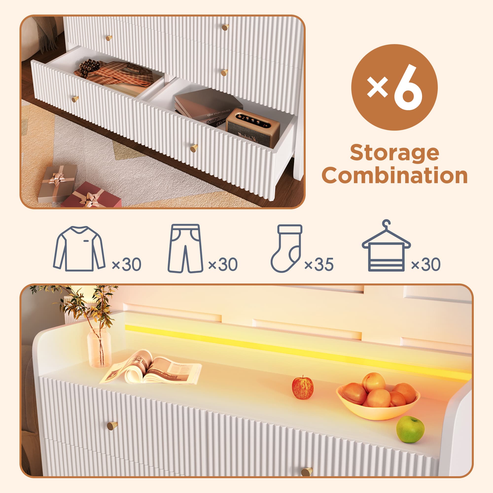 Elevate Your Space with a Fluted Sideboard & Ambient LED Light - image 4