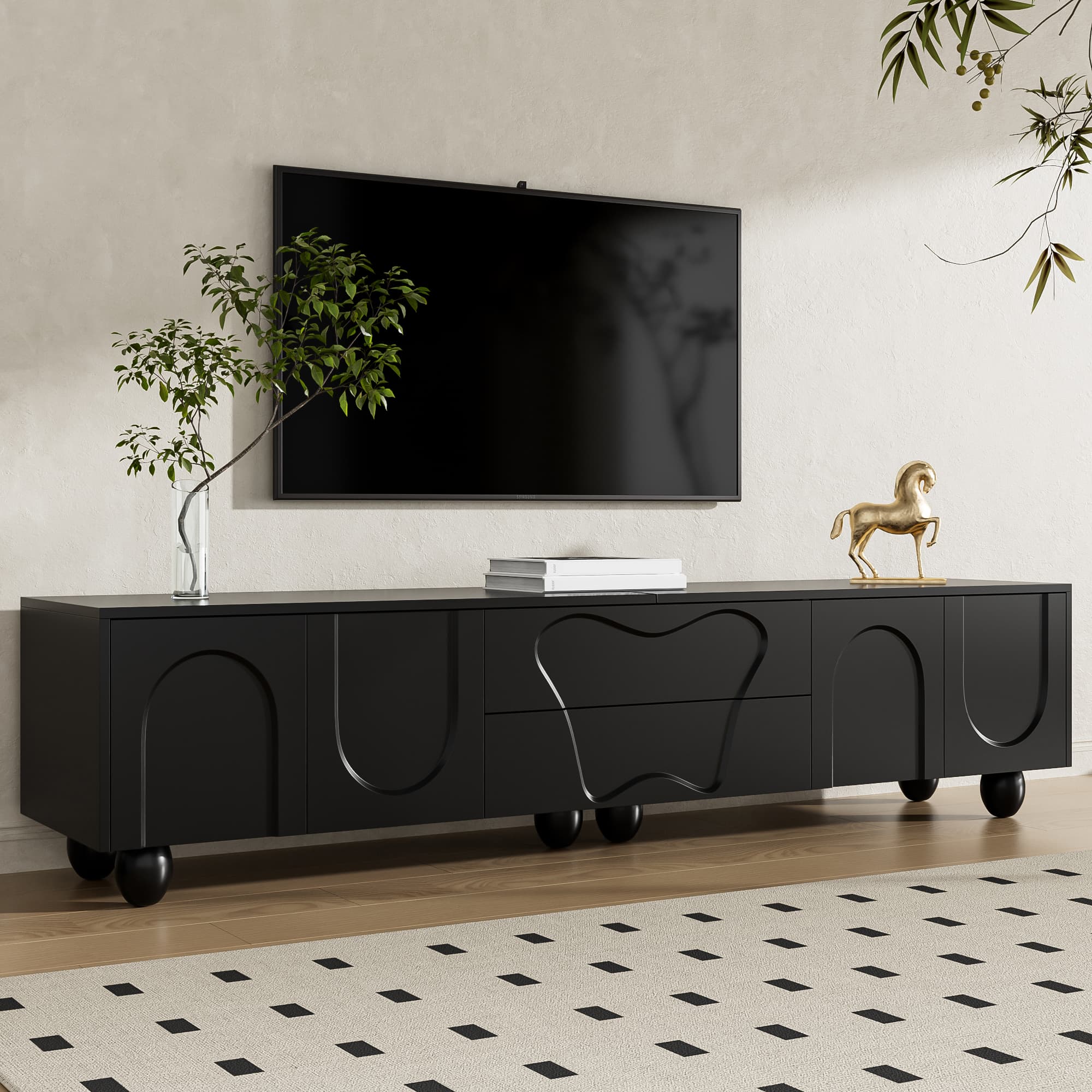 Transform Your Living Room with this Elegant 180cm TV Unit - image 2