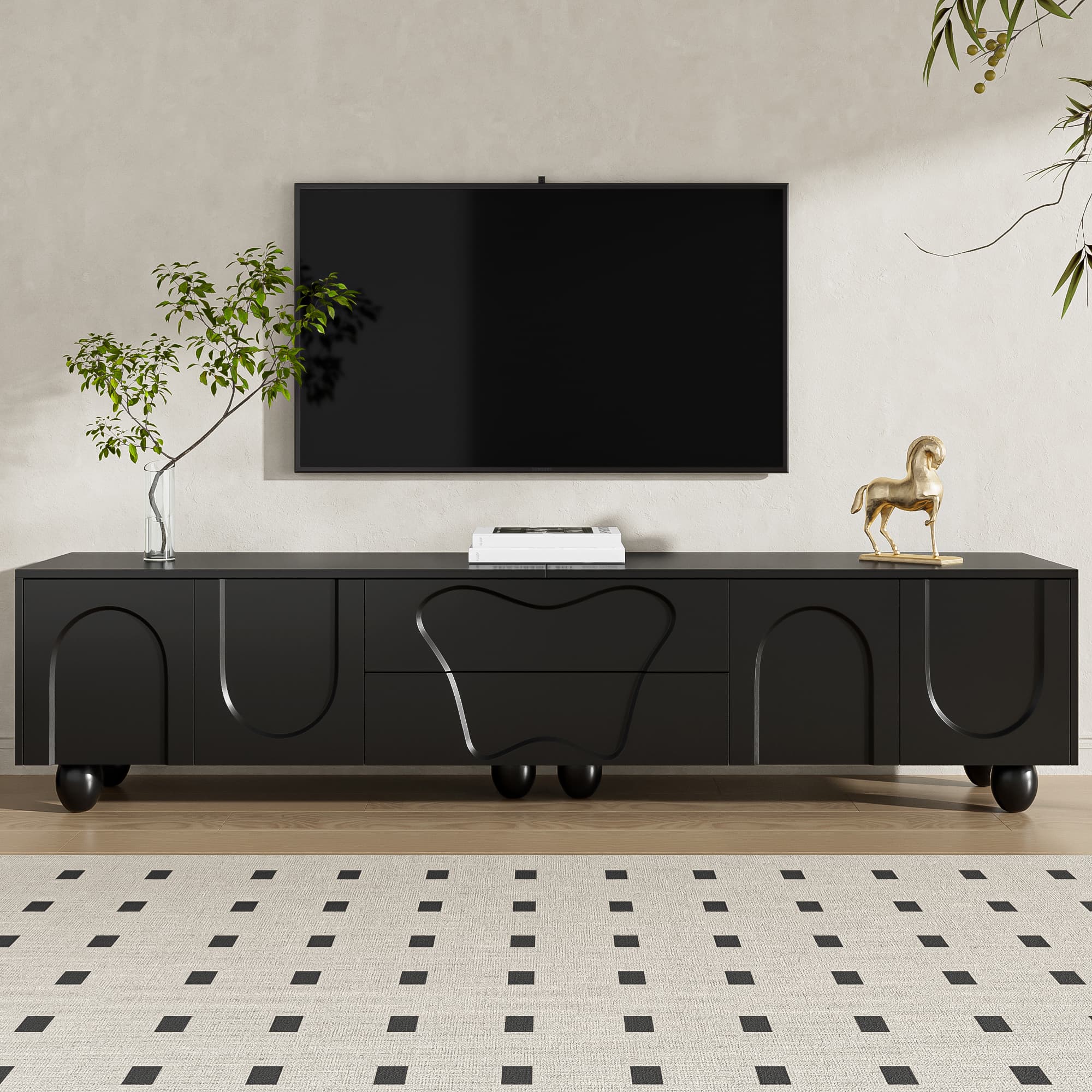 Transform Your Living Room with this Elegant 180cm TV Unit - image 1