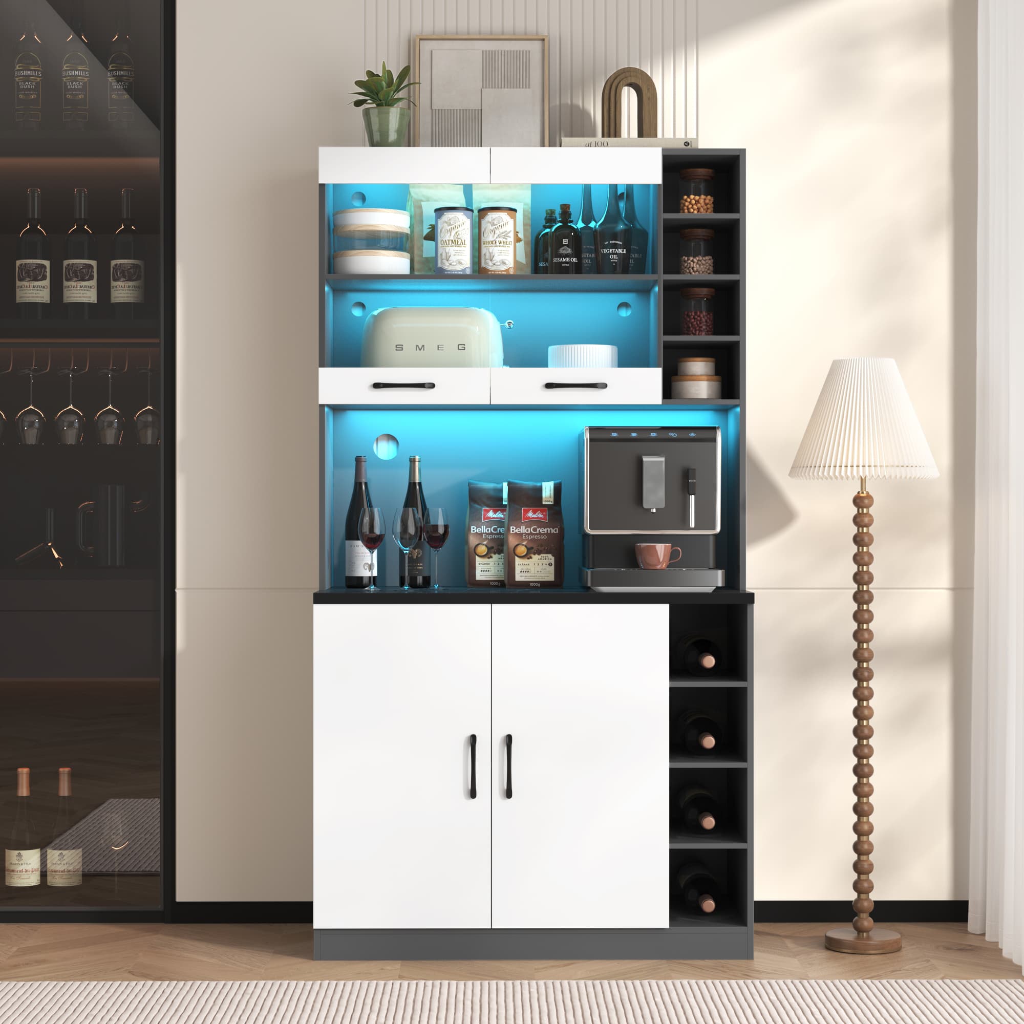 Transform Your Kitchen with a Stylish Freestanding Pantry - Whitegray