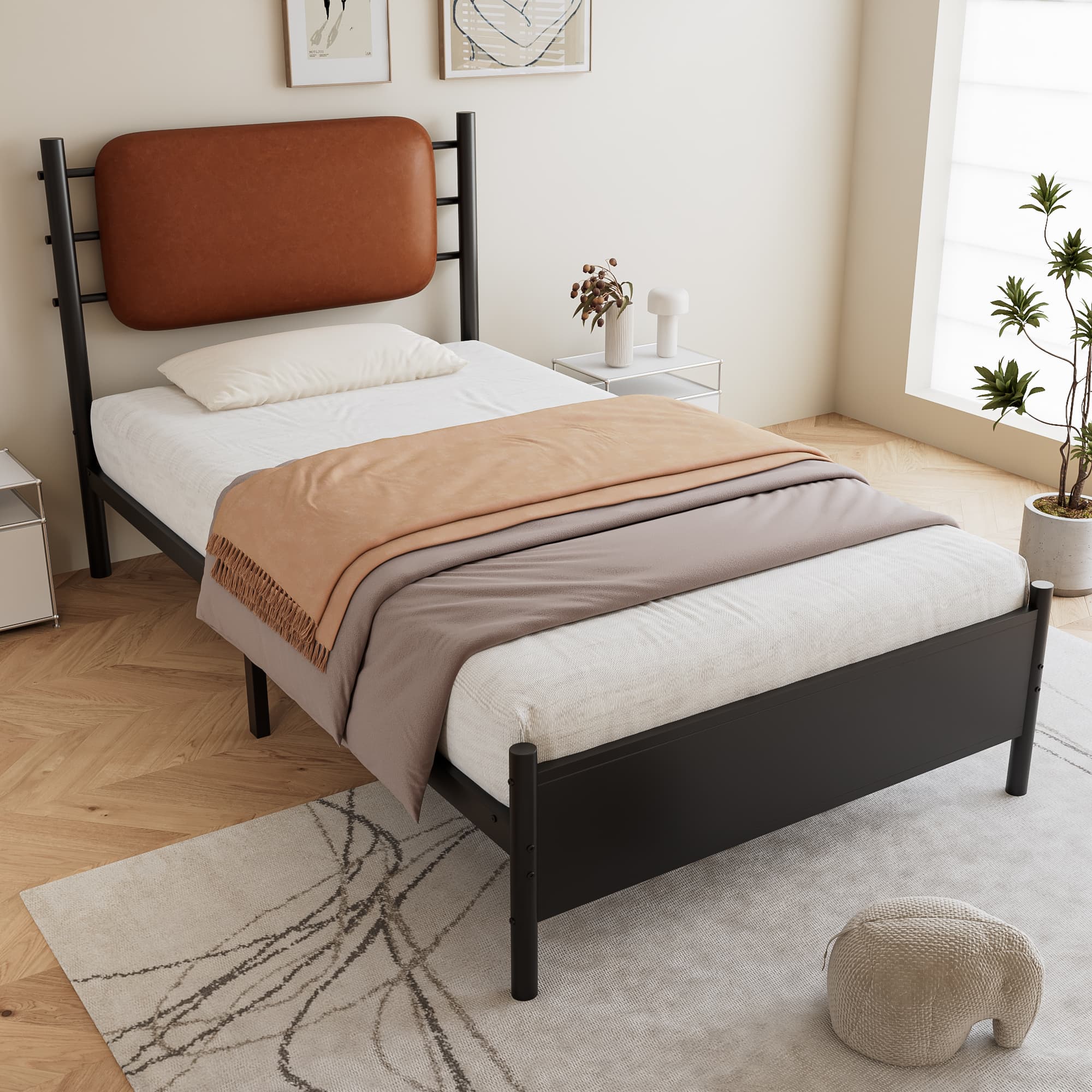 The Perfect Blend of Industrial Style & Padded Comfort - Black