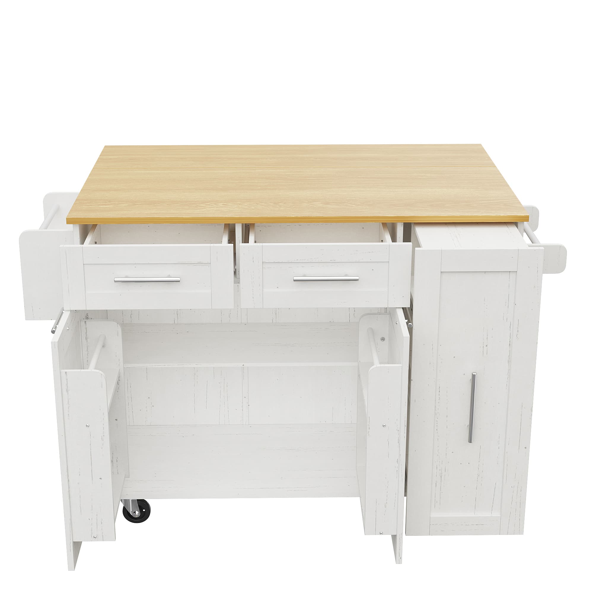 Expand Your Kitchen with a Versatile Island & Dining Cart - image 1