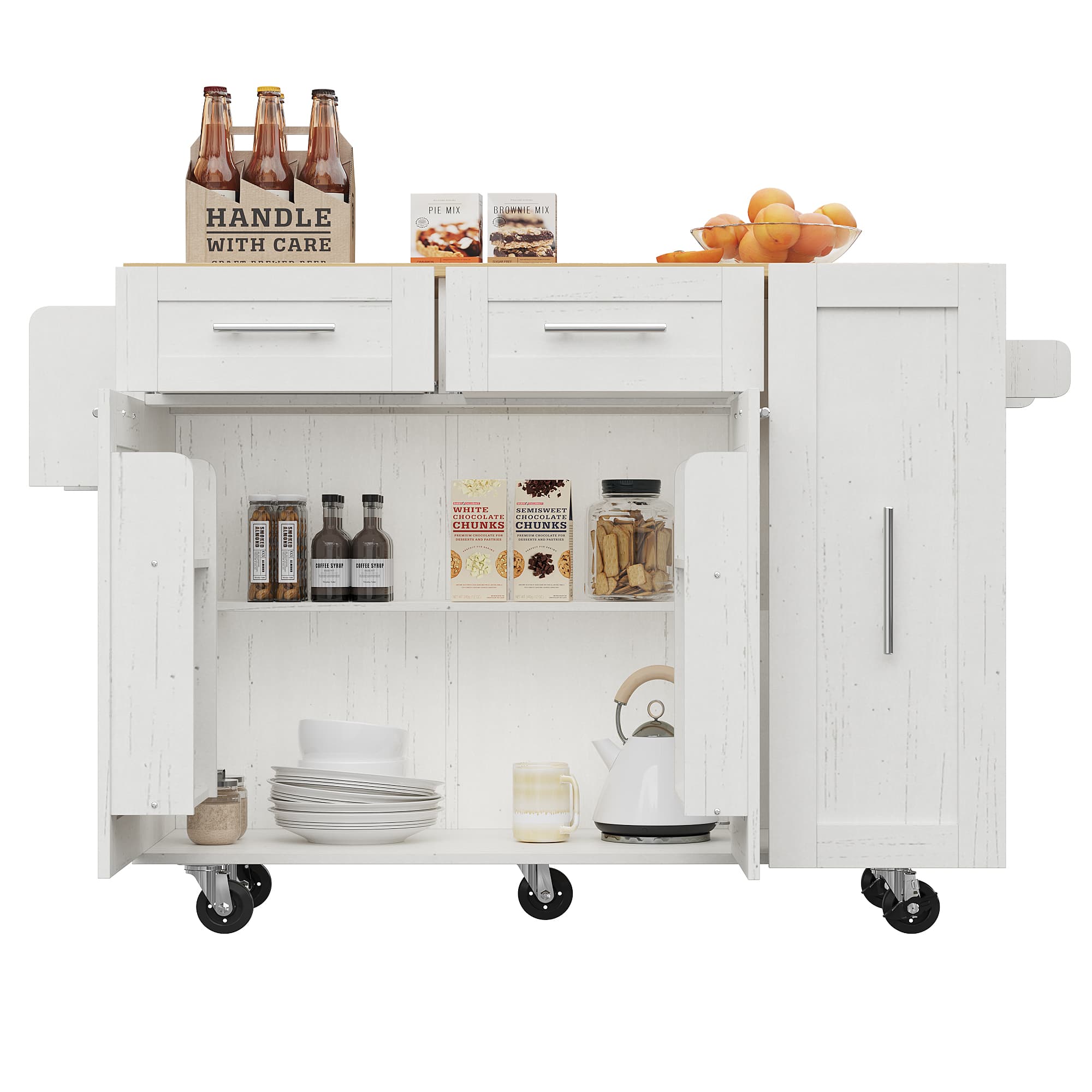 Expand Your Kitchen with a Versatile Island & Dining Cart - image 2