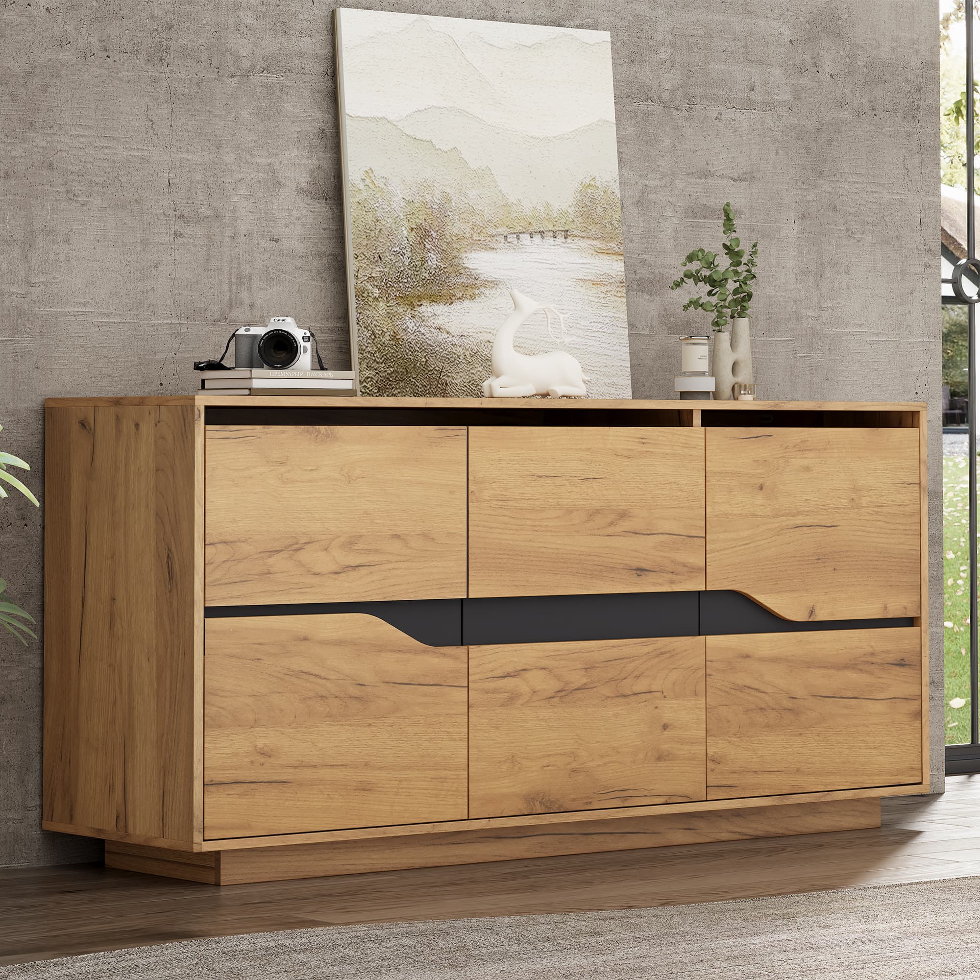 Transform Your Home with This Versatile 3-Door Sideboard - image 3