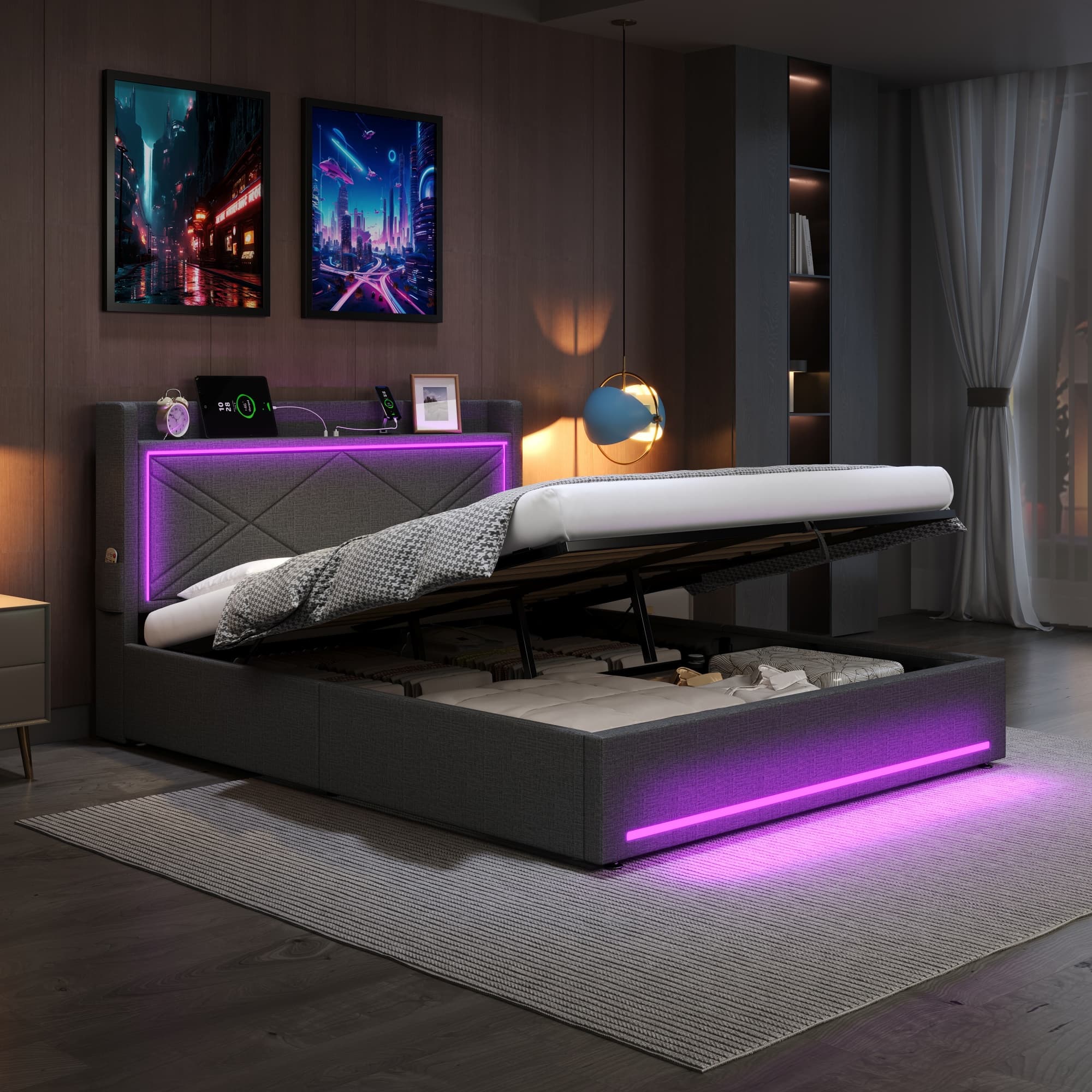 Transform Your Bedroom with Smart Storage & Ambient Lighting - image 5
