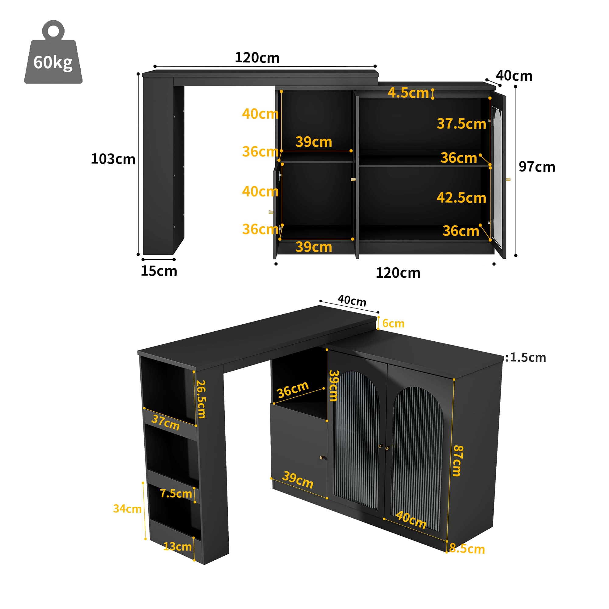 Transform Your Space with a Versatile Rotating Bar Table - image 1