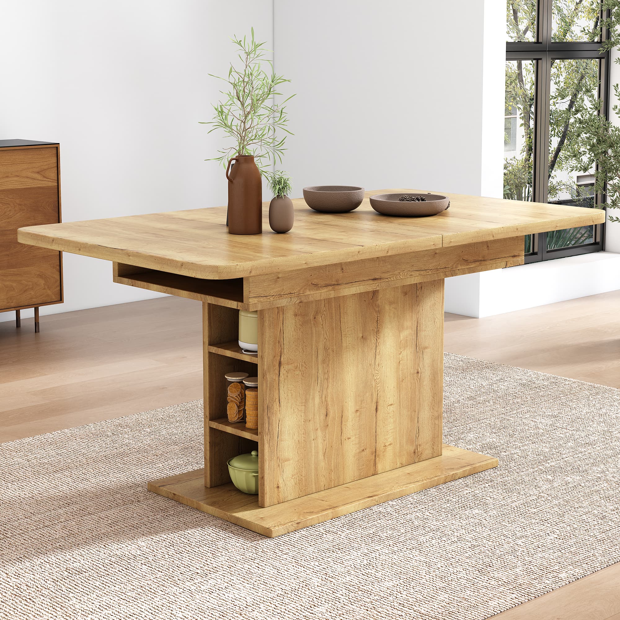 Effortlessly Host More Guests with this Extendable Dining Table