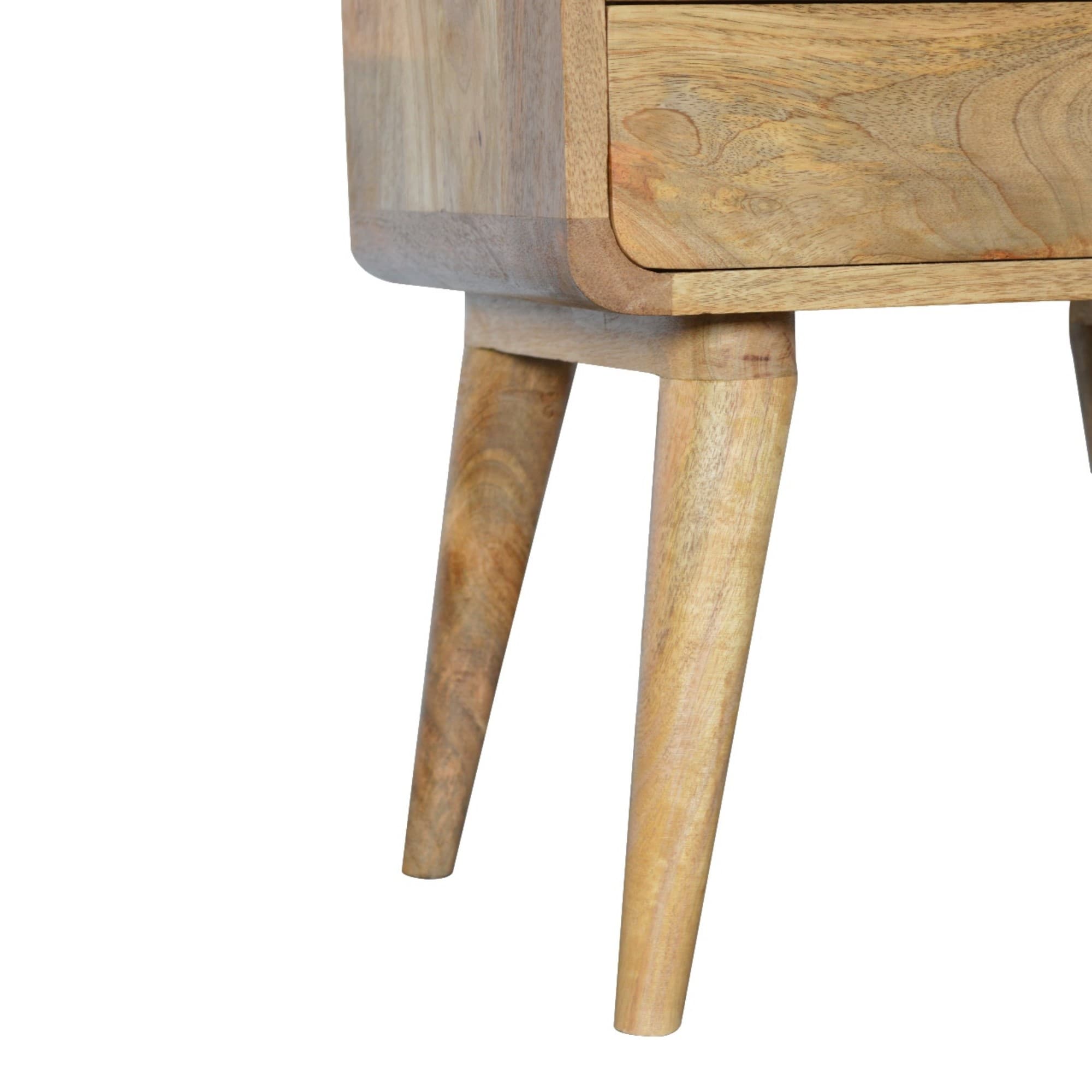 Transform Your Bedroom with this Curved Solid Wood Bedside Table - image 5