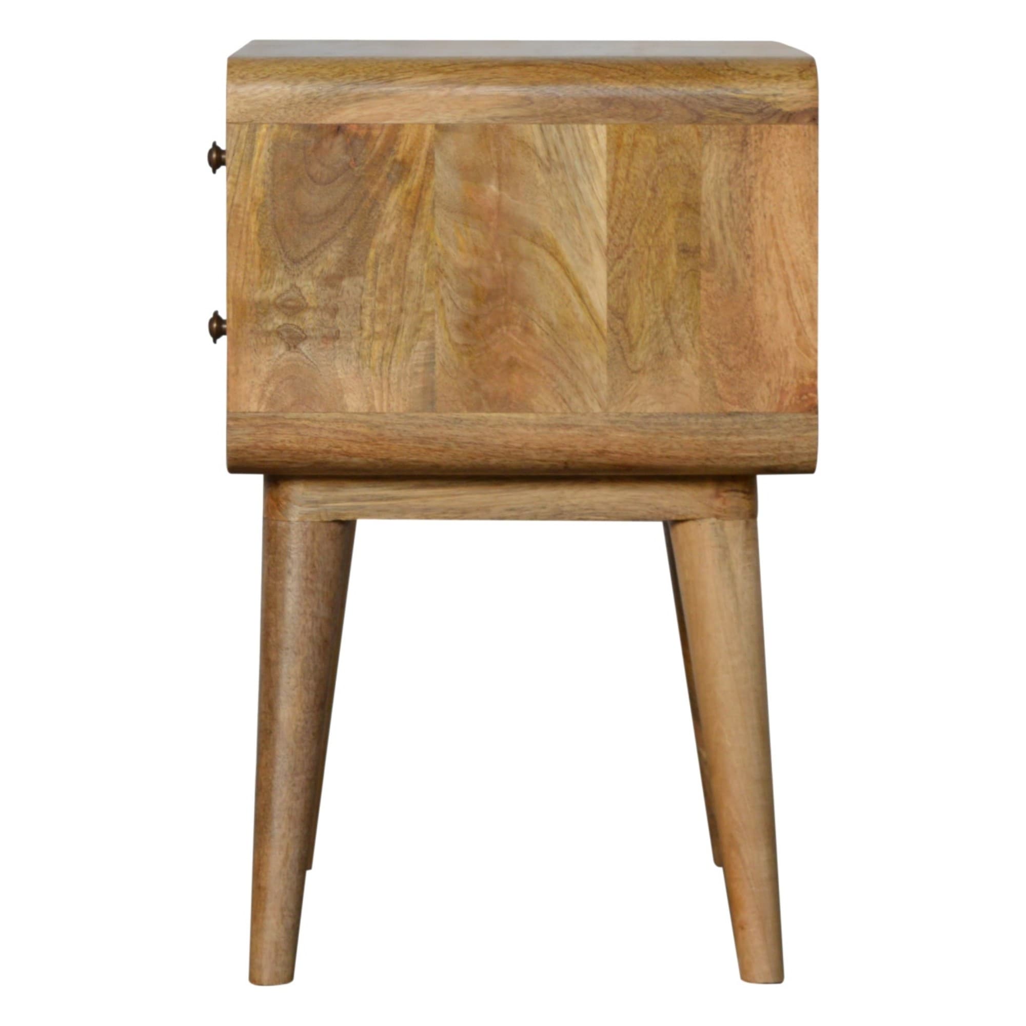 Transform Your Bedroom with this Curved Solid Wood Bedside Table - image 3