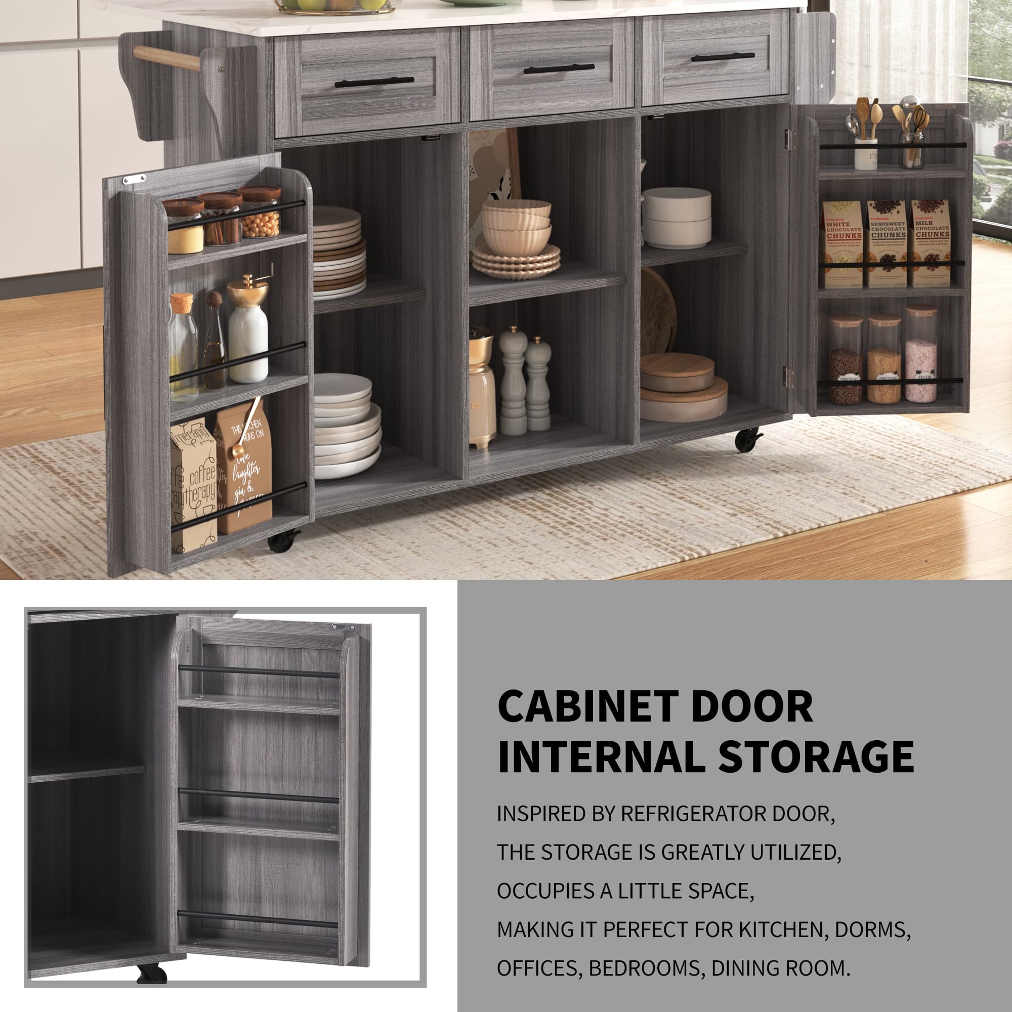 Expand Your Workspace with a Versatile Kitchen Trolley Island - image 3