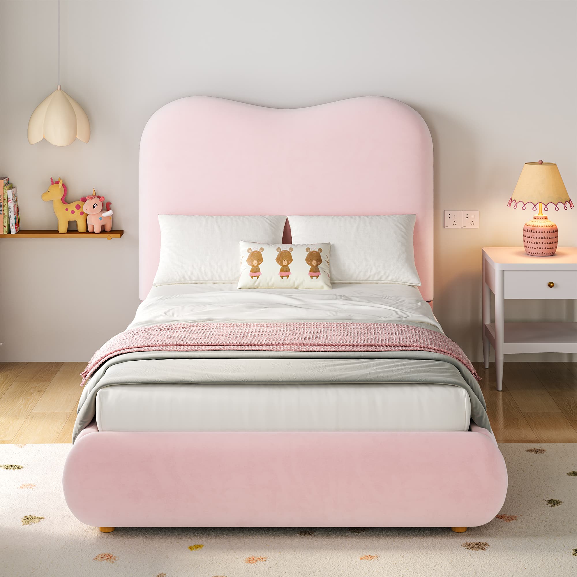 A Magical Pink Velvet Bed with Secret Storage for Your Child - image 1