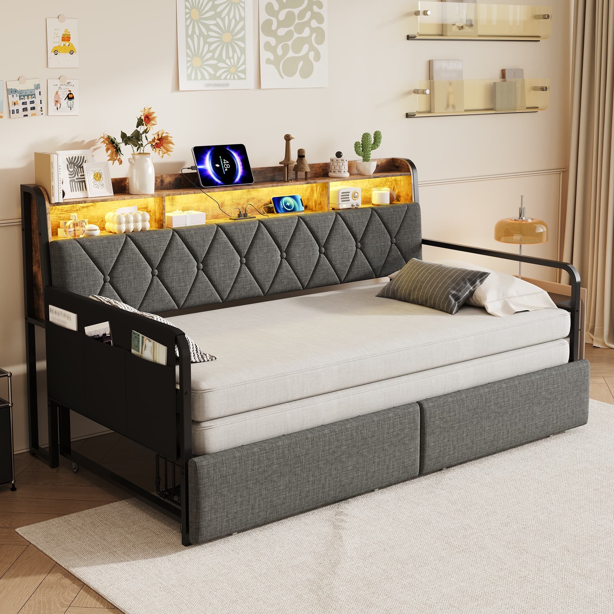 The Ultimate Space-Saving Daybed with Trundle and Smart Storage - image 2
