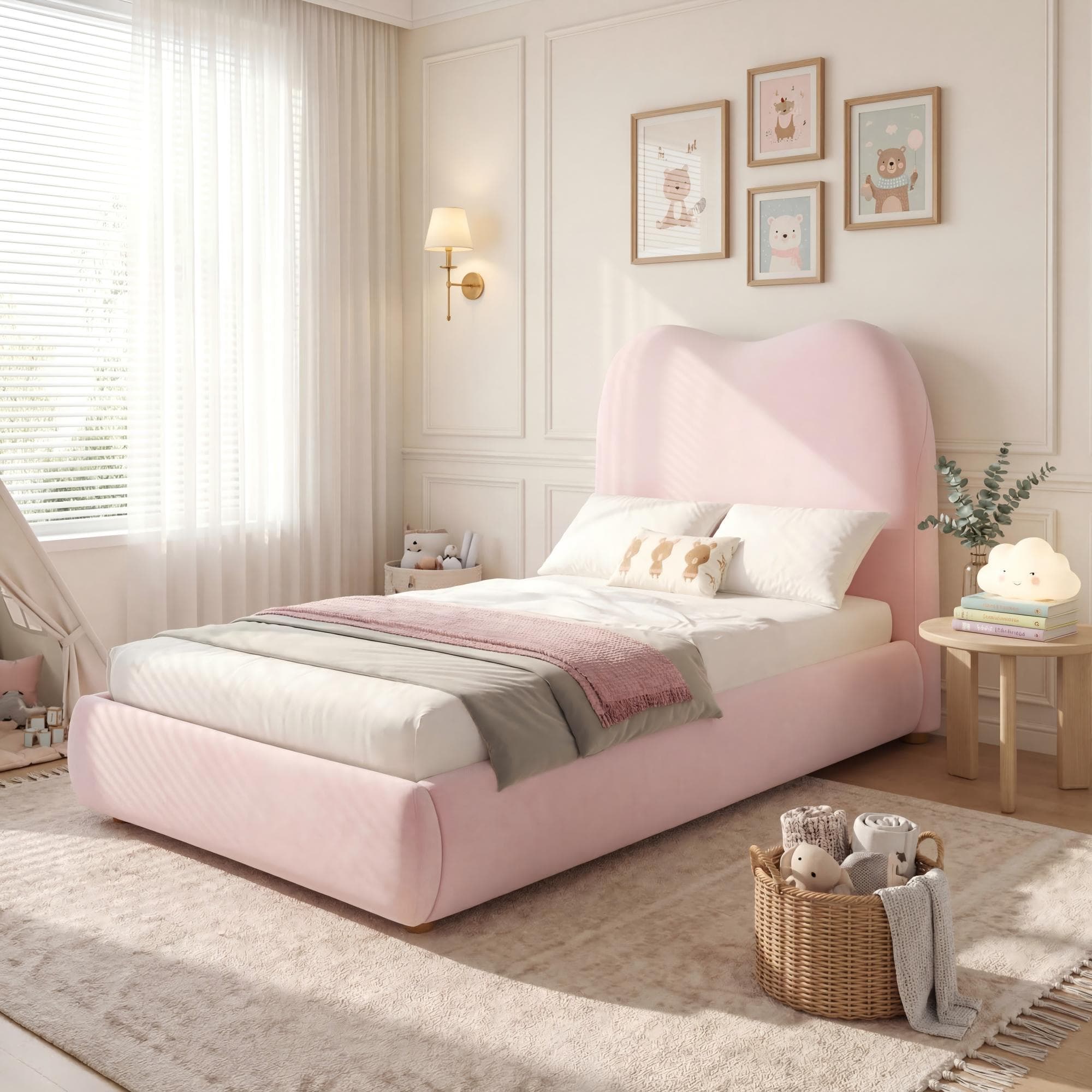 A Magical Pink Velvet Bed with Secret Storage for Your Child - image 5