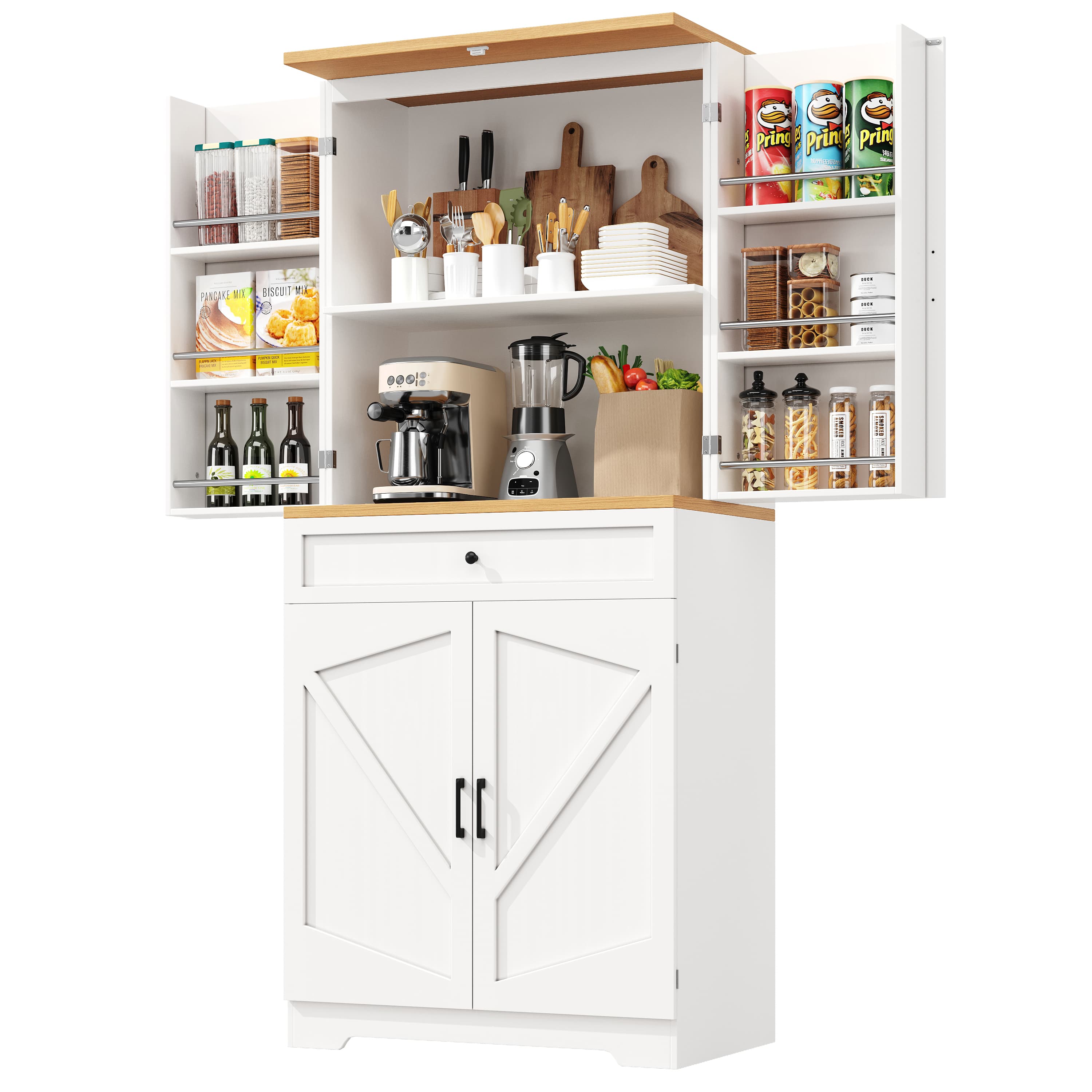 Elegant White Kitchen Cabinet for Clutter-Free Living - image 4