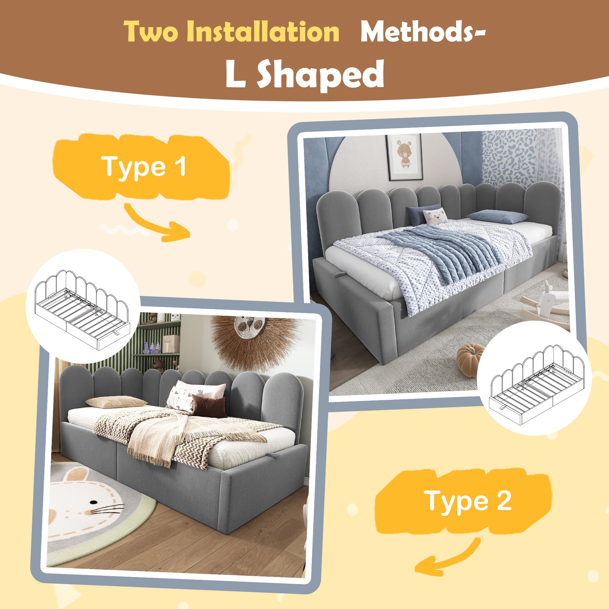 Transform Your Space with this Grey Velvet Storage Daybed - image 1