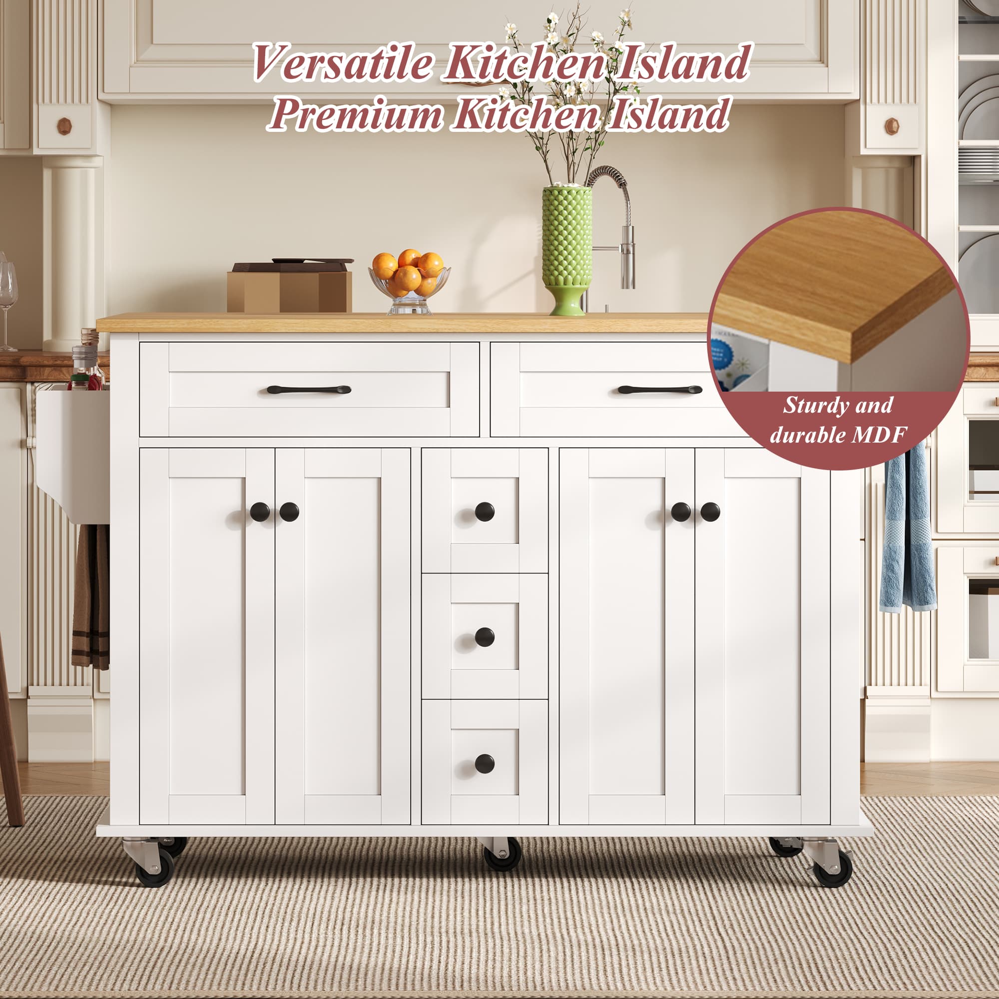 Transform Your Space with this Dropleaf Kitchen Island - image 1