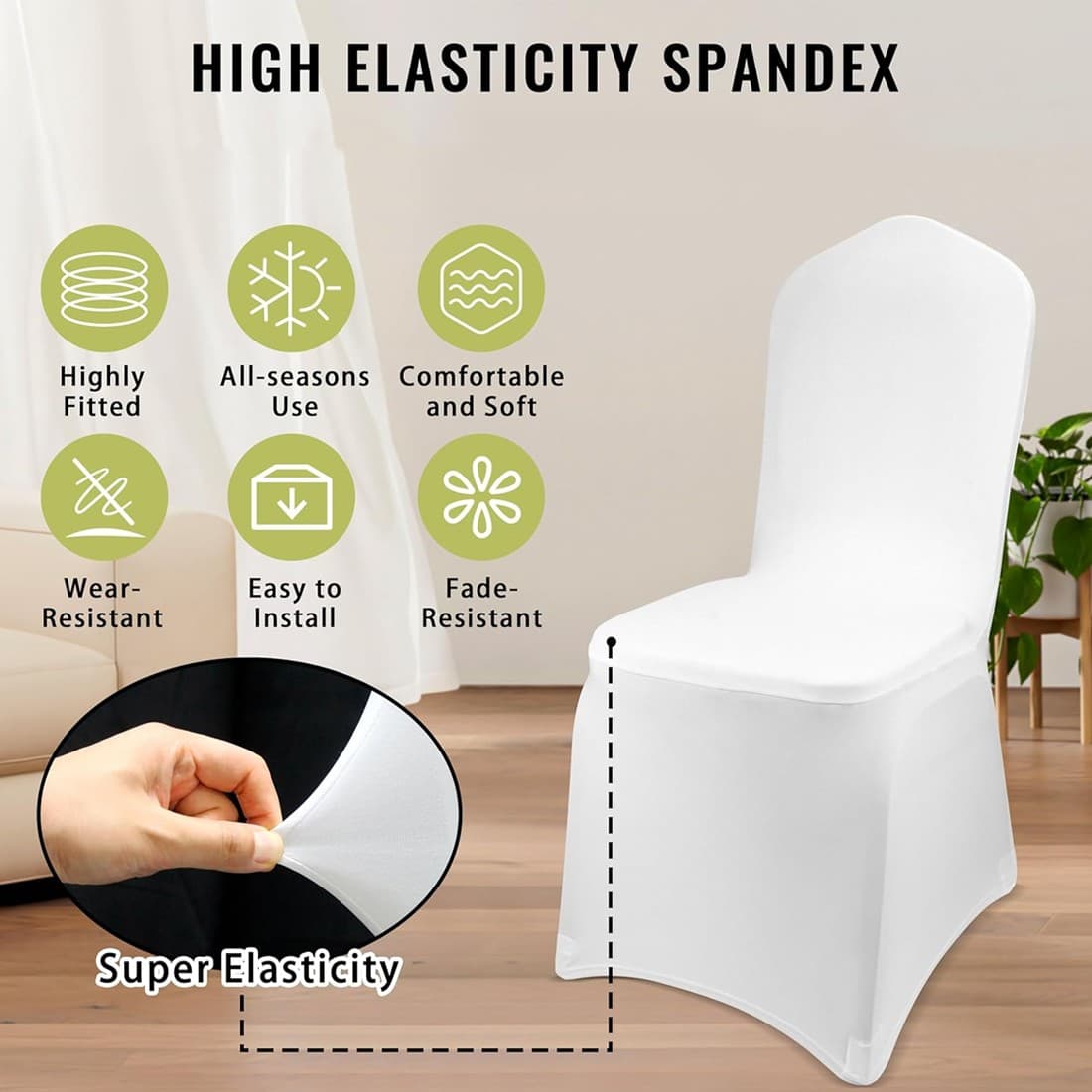 50 White Spandex Chair Covers for Flawless Event Styling - image 13