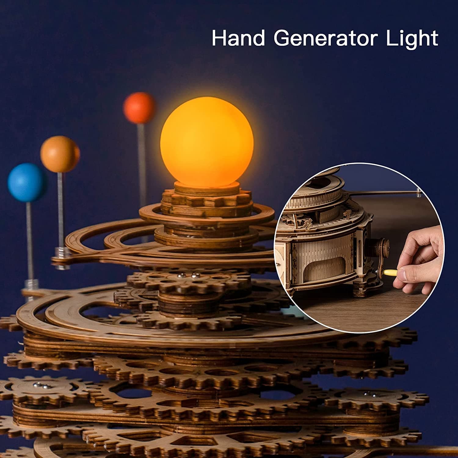 Discover the ROKR Mechanical Orrery 3D Wooden Puzzle - image 12