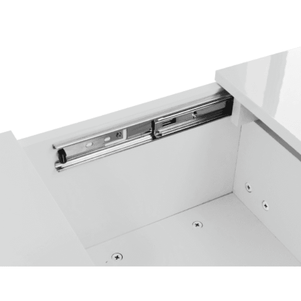 White High Gloss Coffee Table with Hidden Storage - image 2