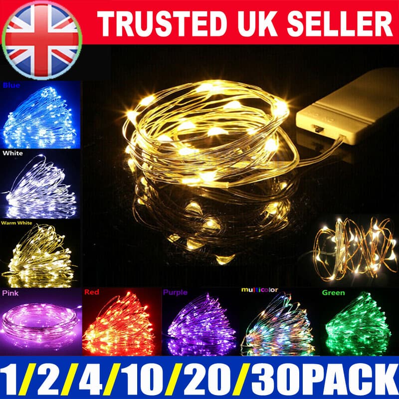 Cold White Copper Wire Fairy Lights – Battery Operated, 5m - image 17
