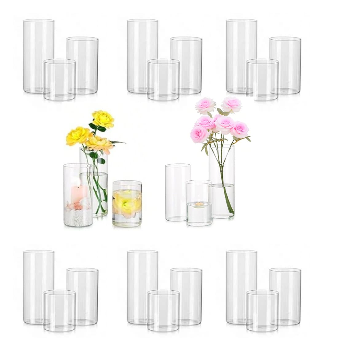 Elegant Glass Cylinder Candle Holders for Any Occasion - image 3