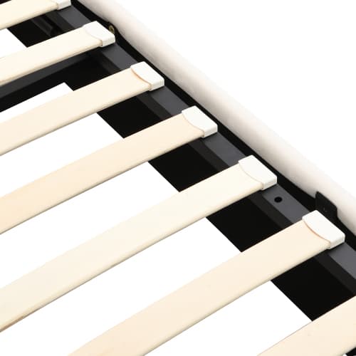 Elegant Cream Velvet Double Bed with Smart Under-Bed Storage - image 1