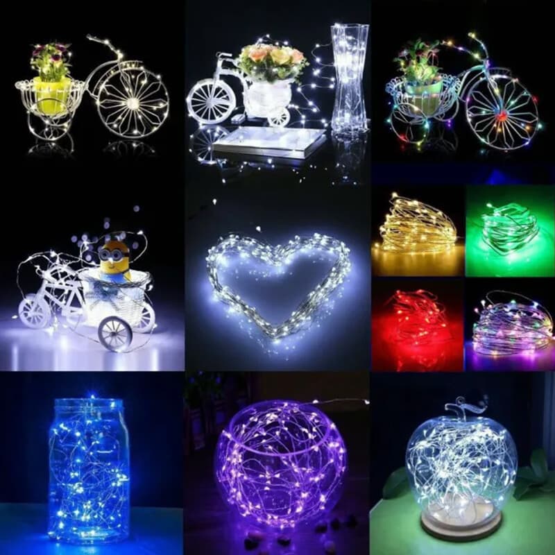 Cold White Copper Wire Fairy Lights – Battery Operated, 5m - image 15