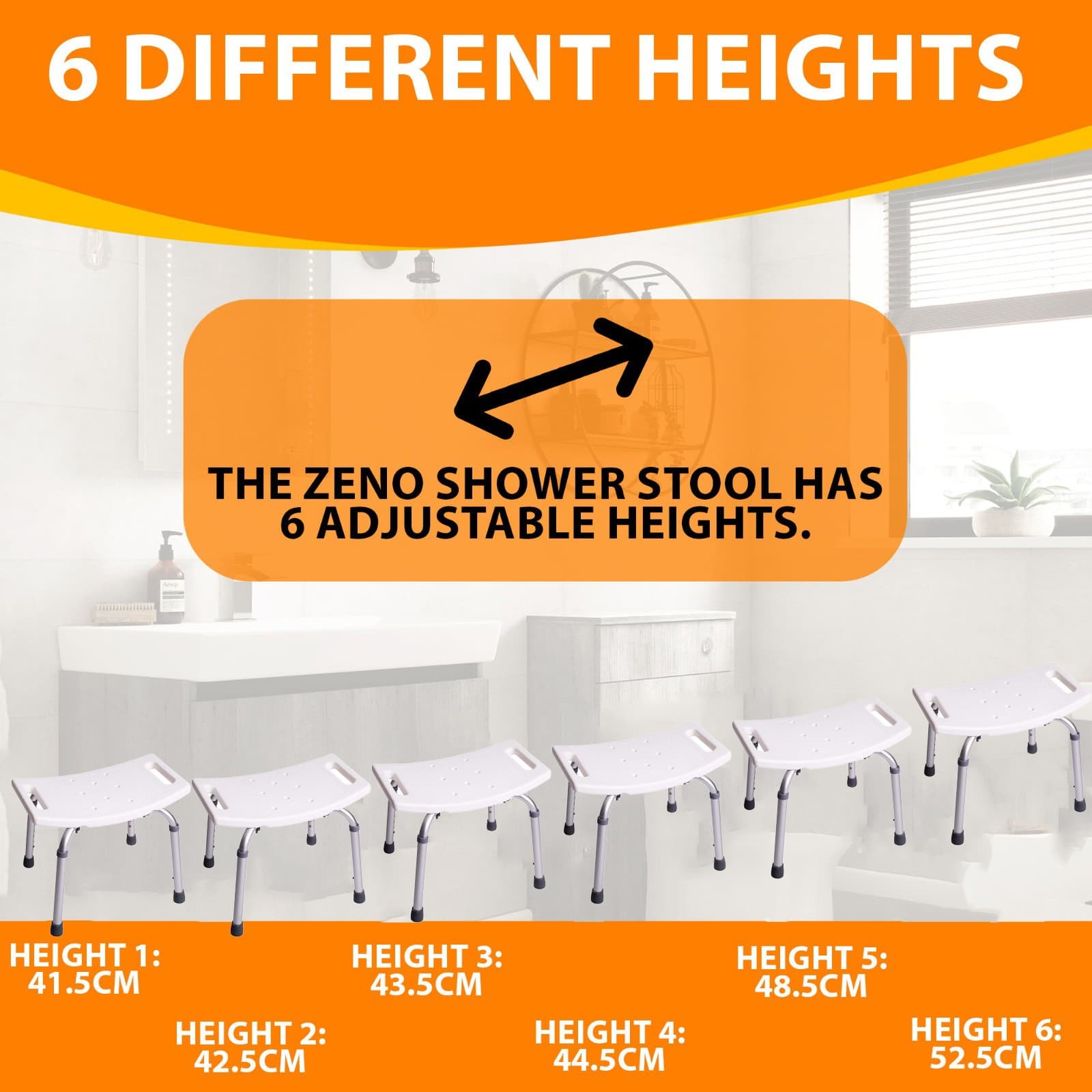 Regain Confidence with a Secure Adjustable Shower Stool - image 1