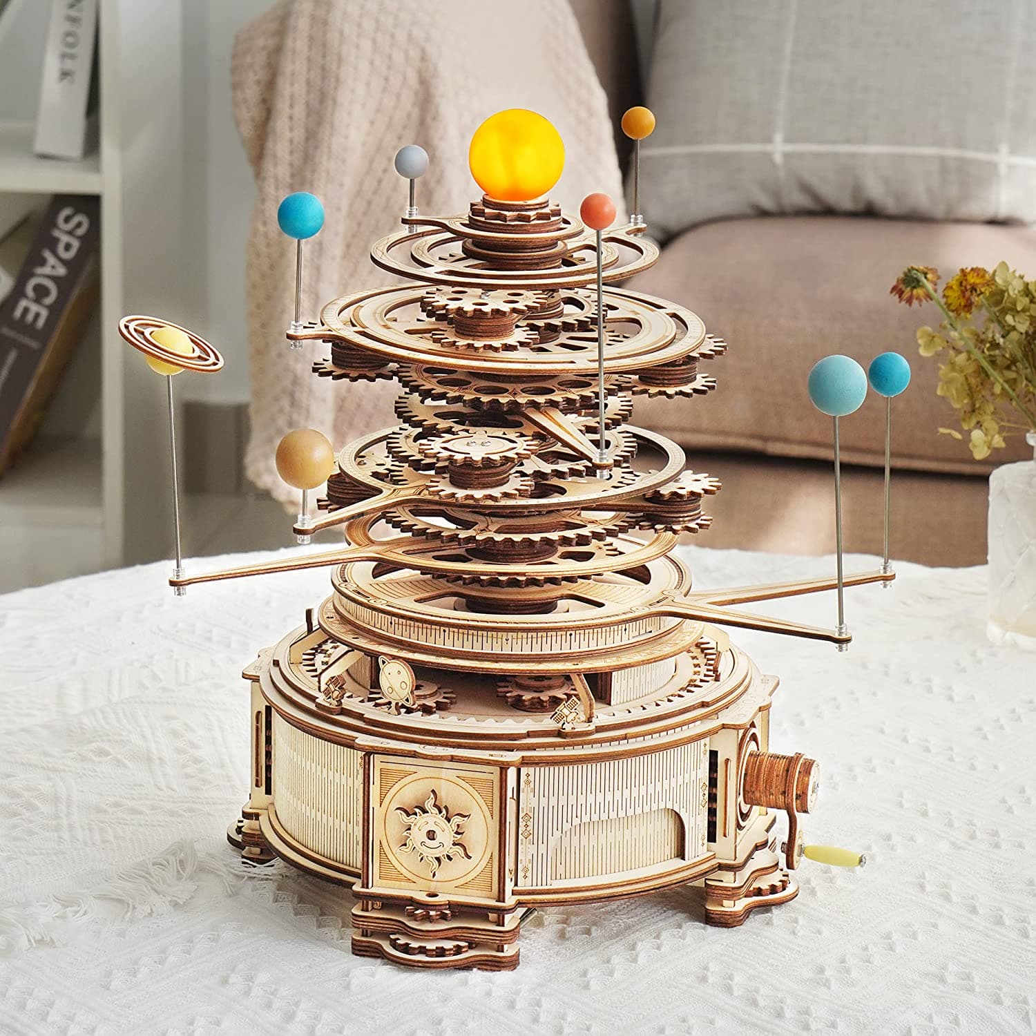 Discover the ROKR Mechanical Orrery 3D Wooden Puzzle - image 6