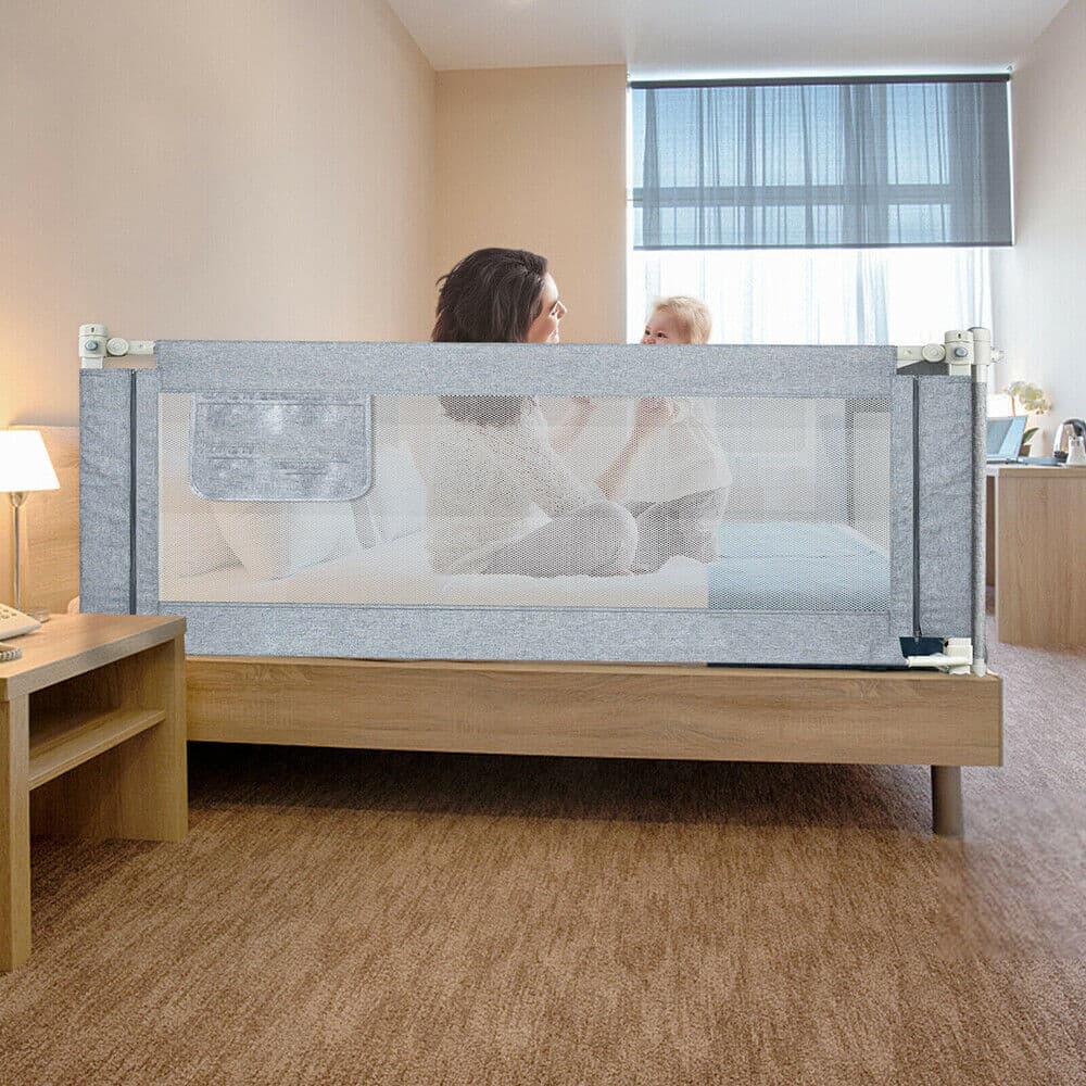 Height-Adjustable 200cm Bed Guard Rail for Toddlers - image 22