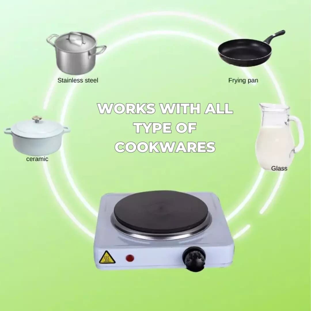 1000W Portable Electric Hot Plate - image 1